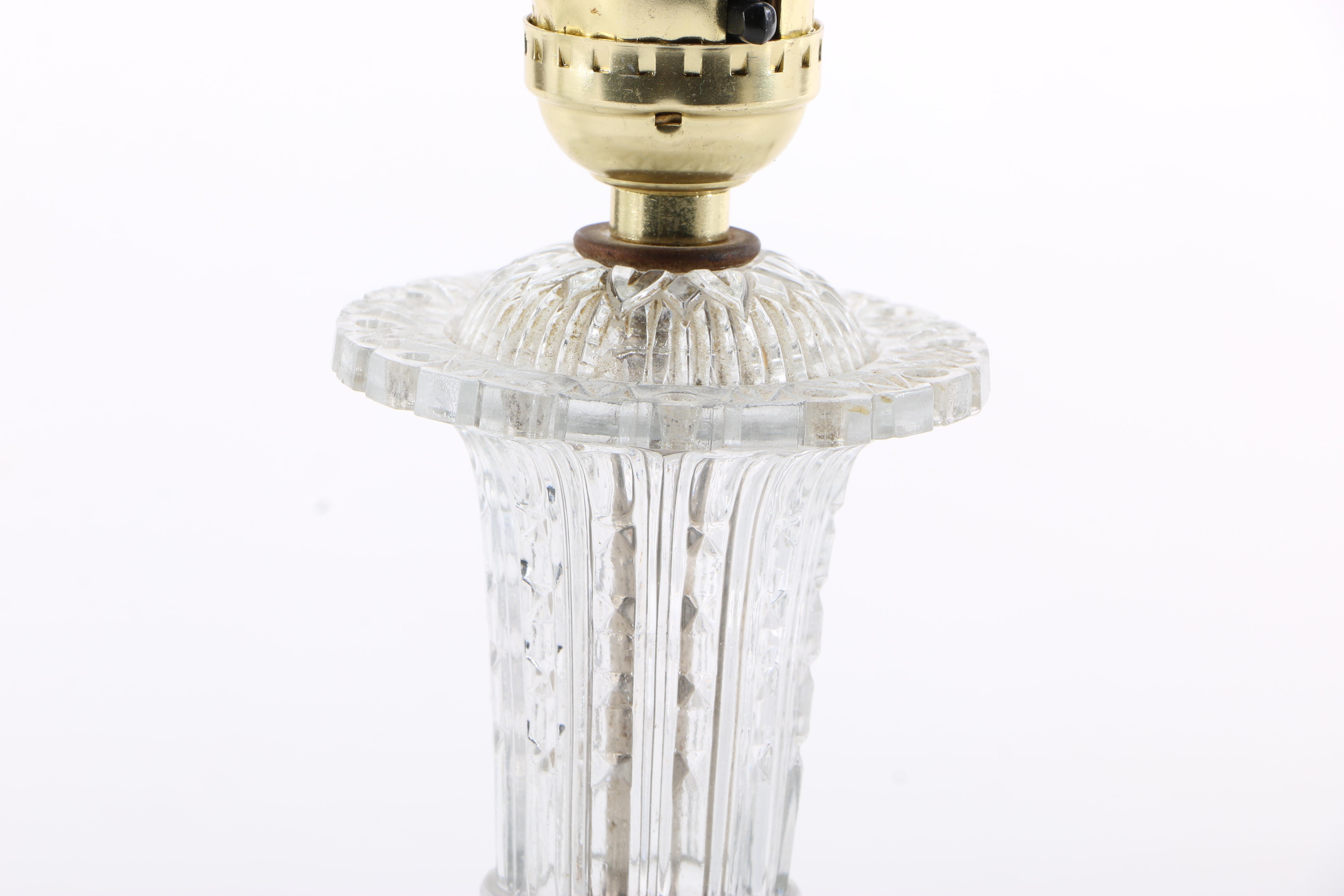 Gold Tone and Glass Table Lamps and Sconces