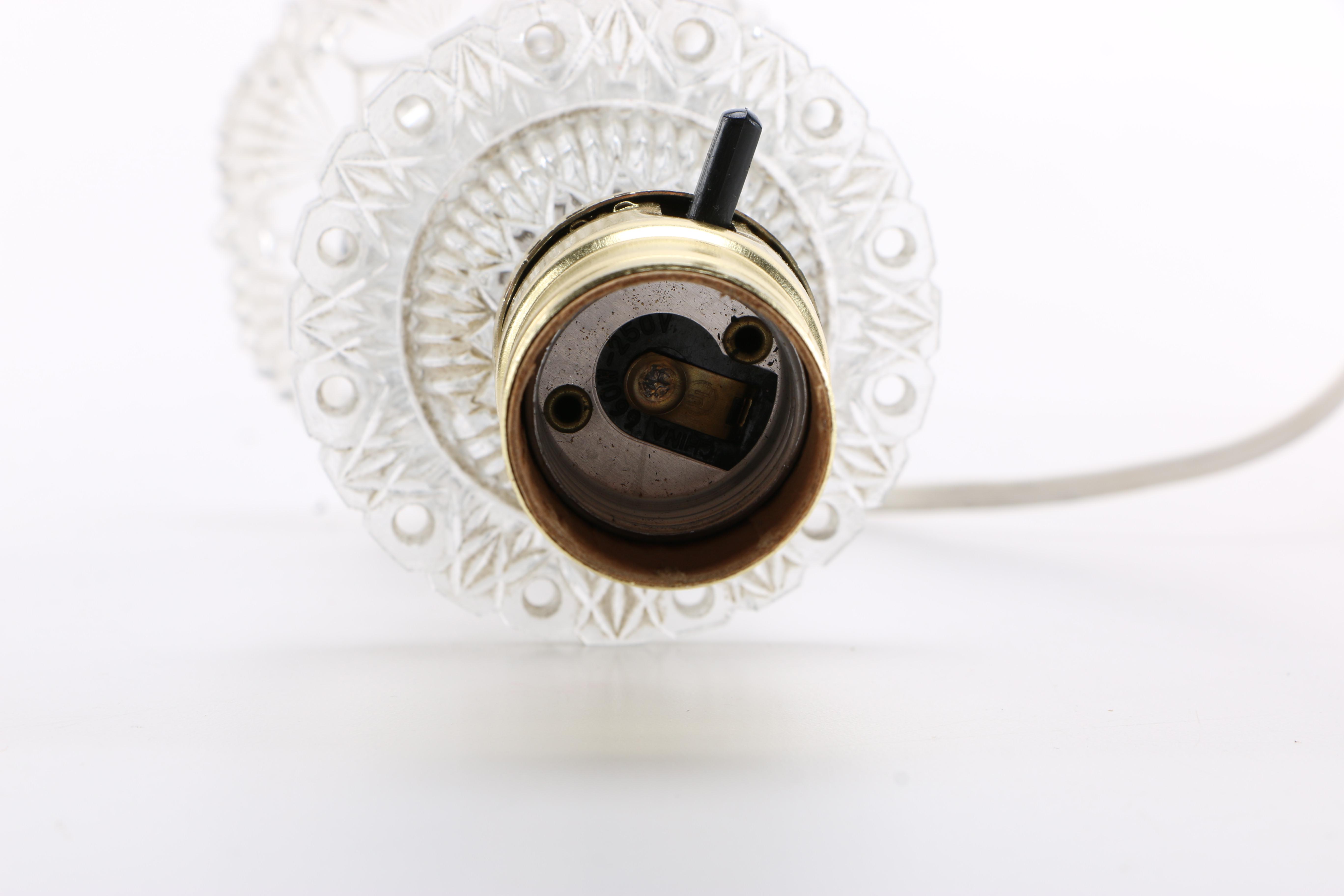 Gold Tone and Glass Table Lamps and Sconces