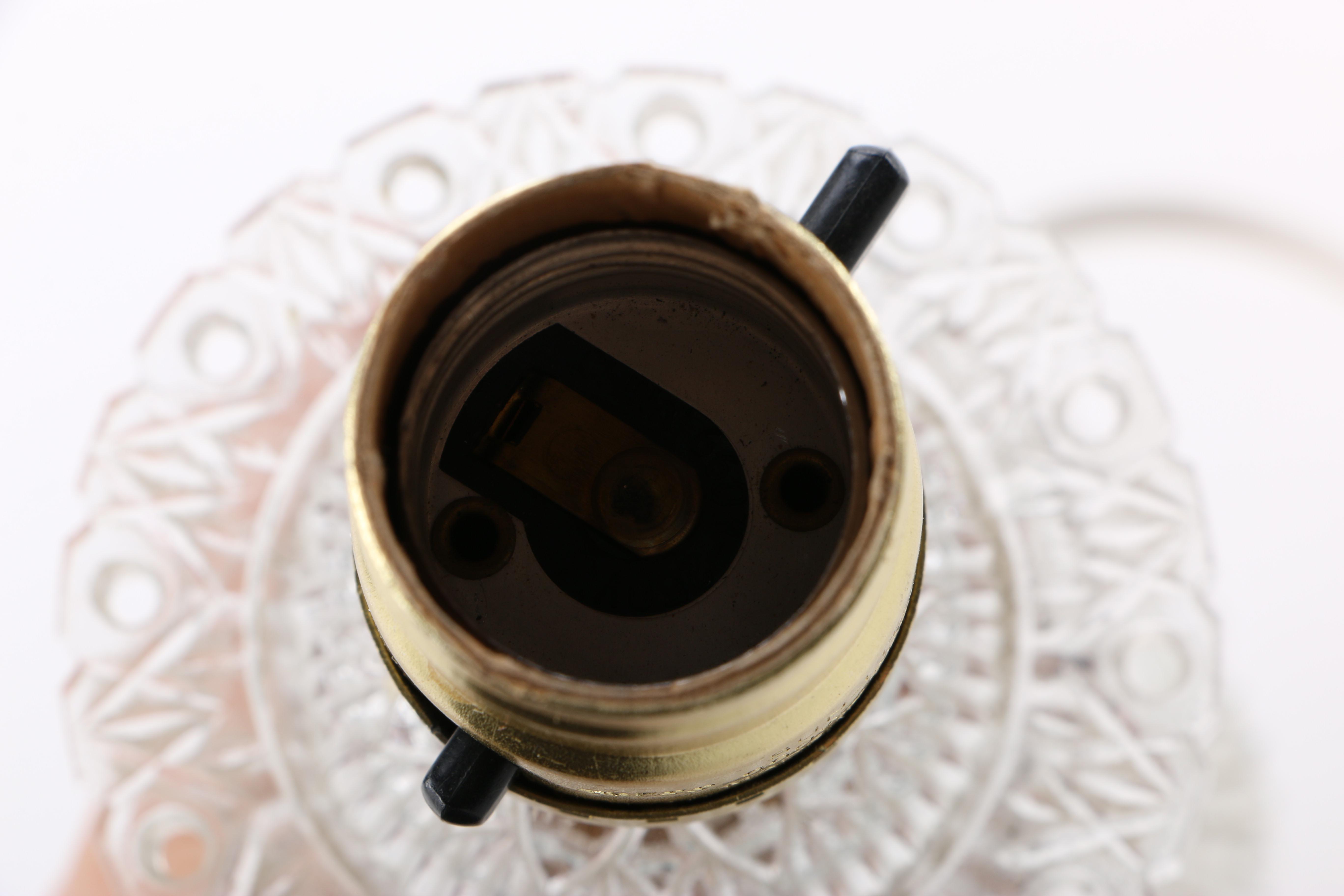 Gold Tone and Glass Table Lamps and Sconces