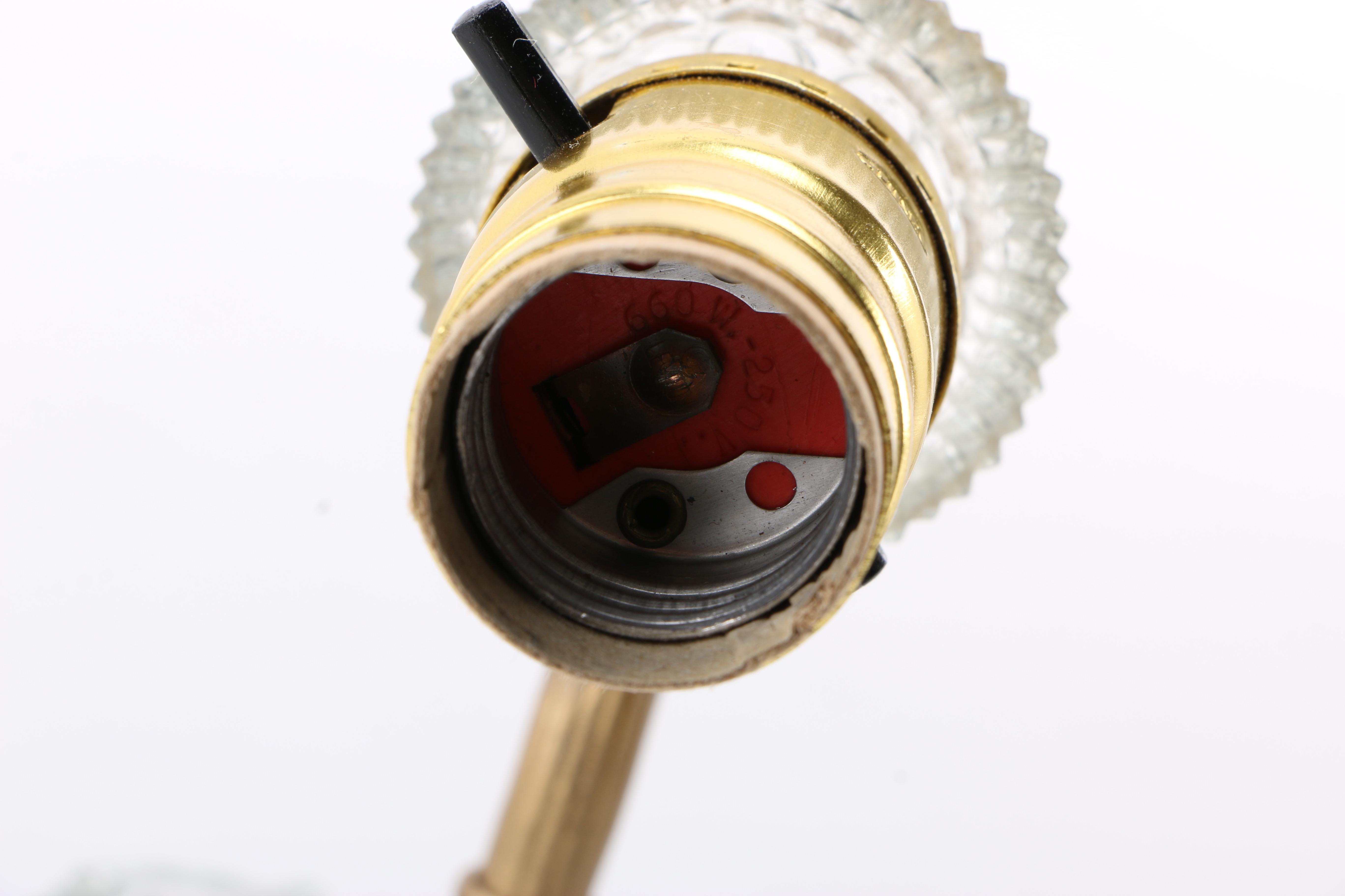 Gold Tone and Glass Table Lamps and Sconces