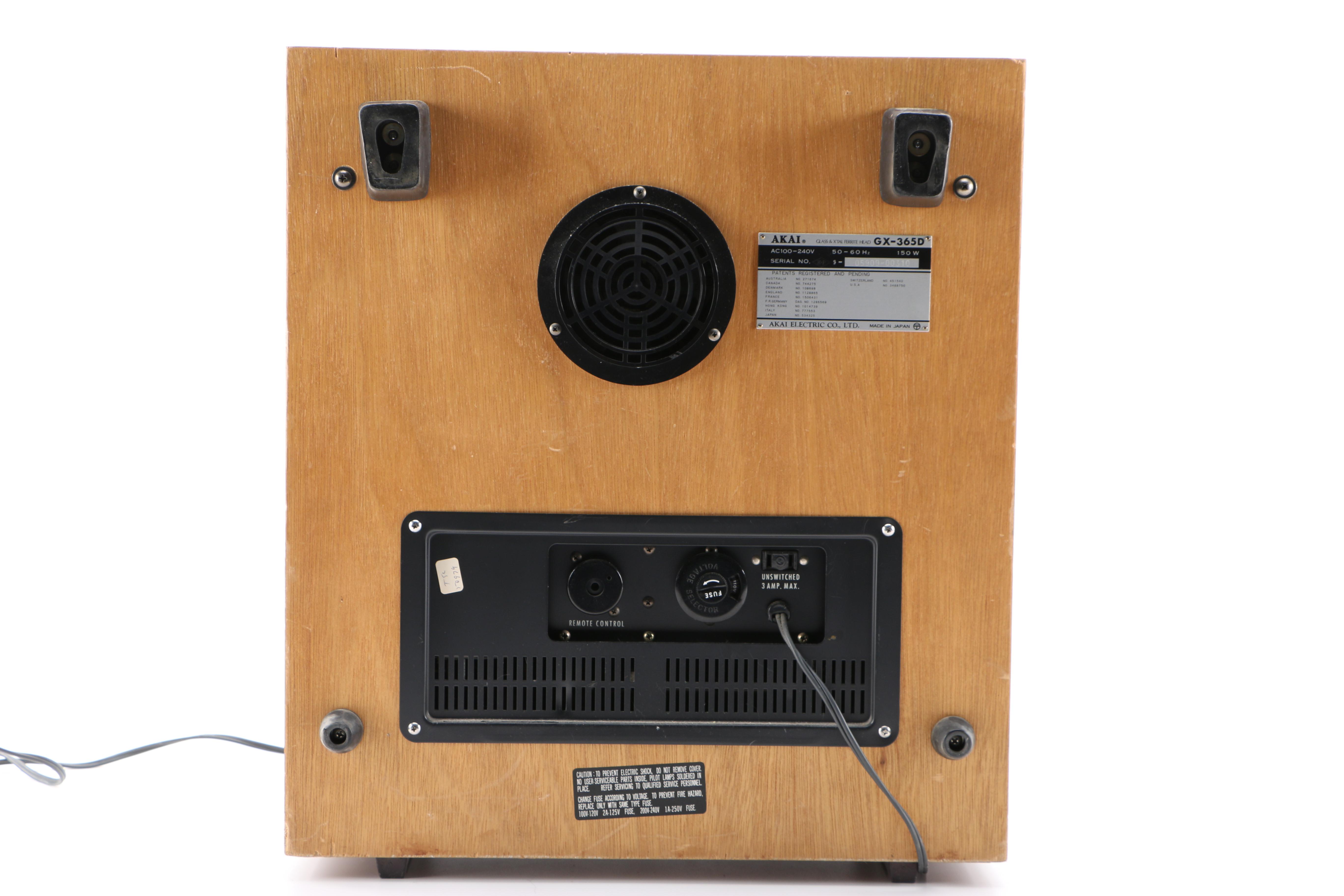 Akai GX-365D Stereo Tape Deck Player