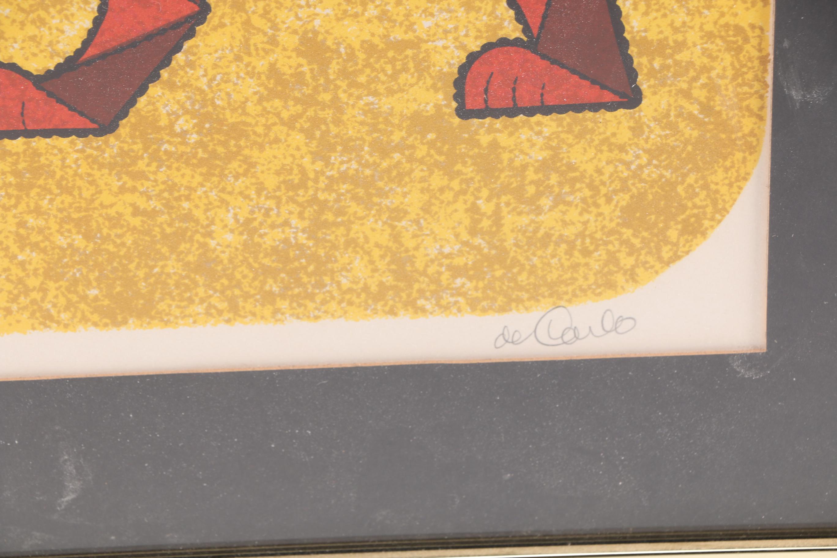 Limited Edition Lithograph on Paper of Lion