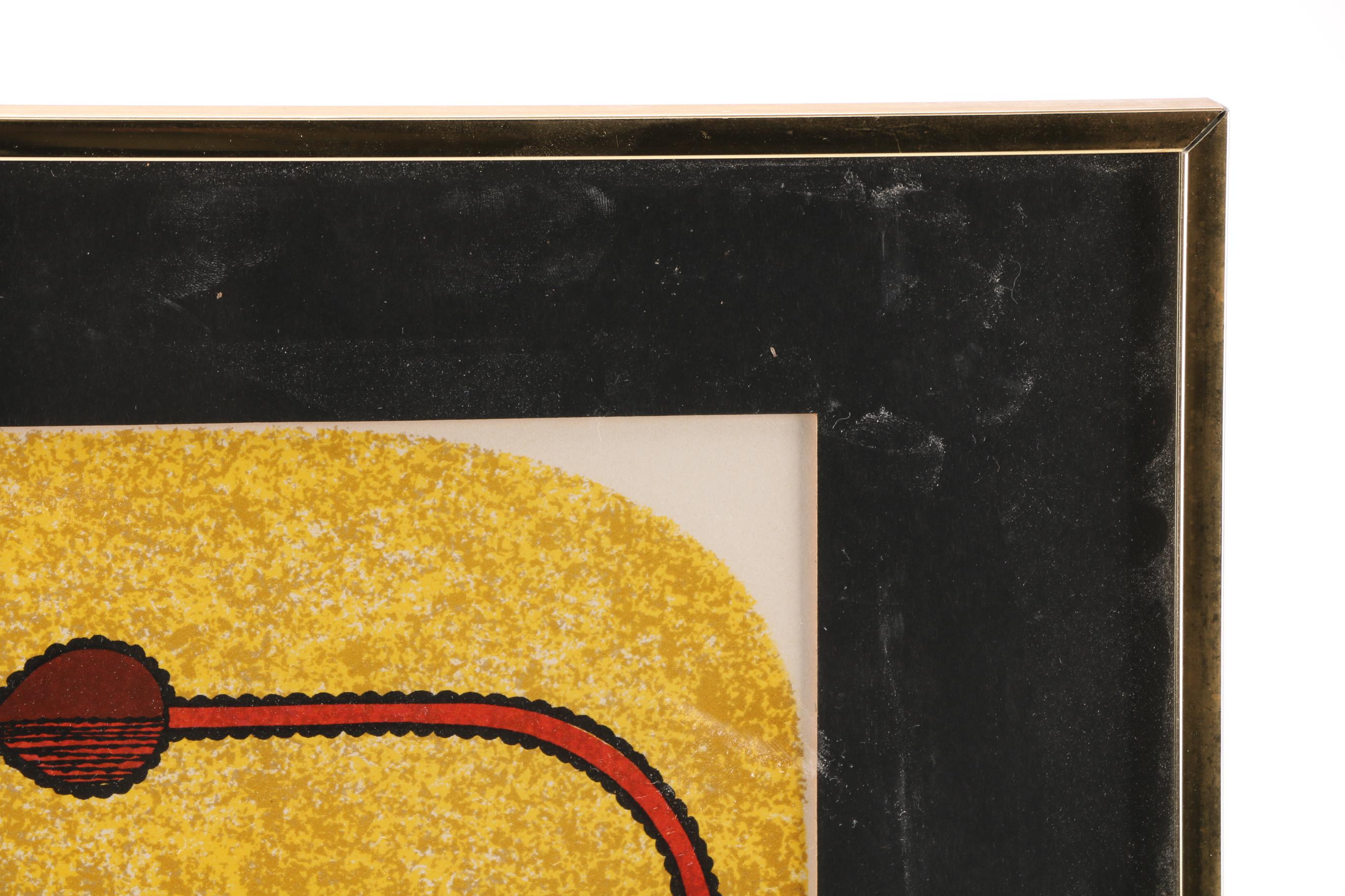 Limited Edition Lithograph on Paper of Lion