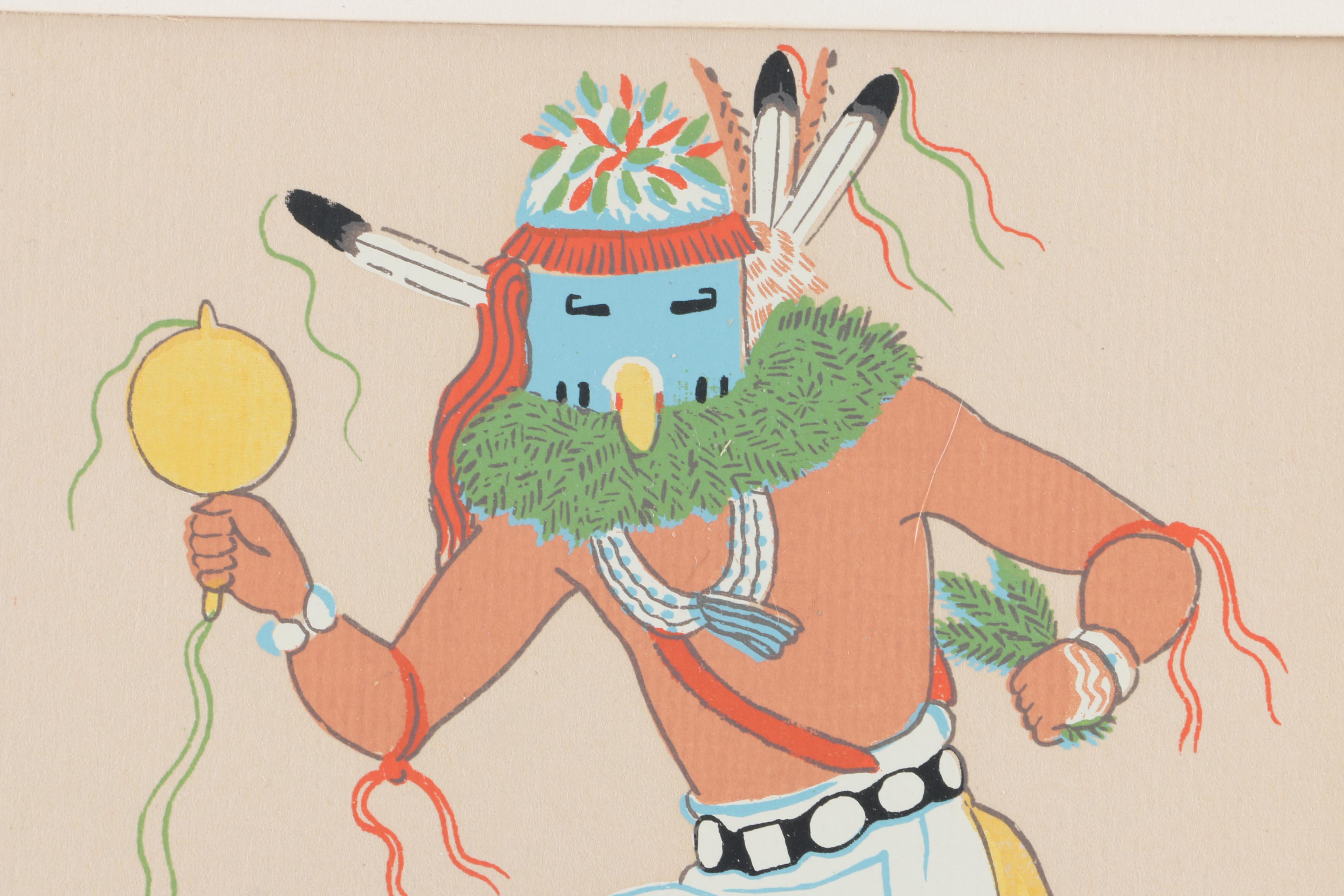 Harrison Begay Serigraph "Navajo Kachina"