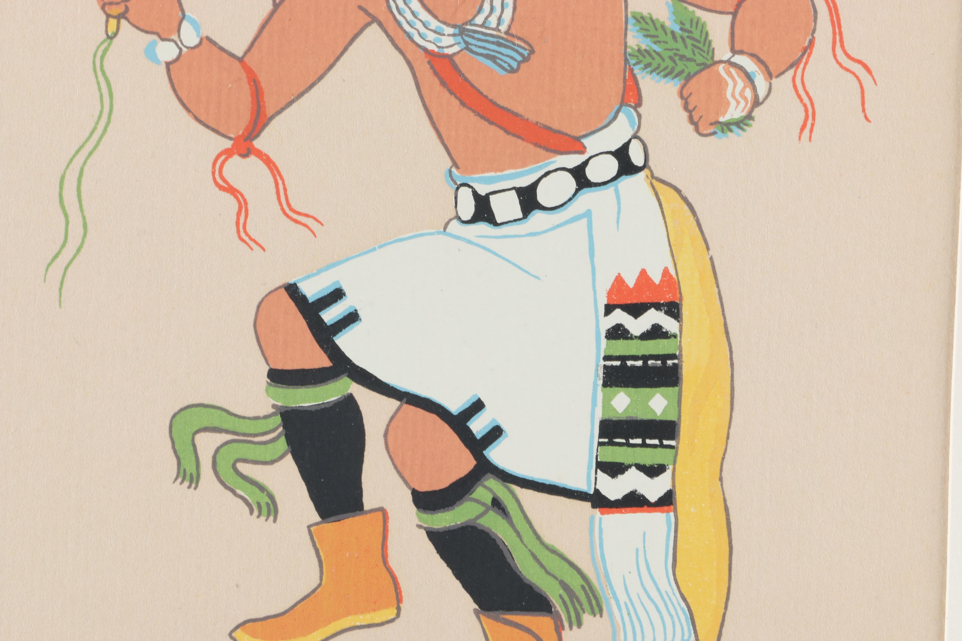Harrison Begay Serigraph "Navajo Kachina"