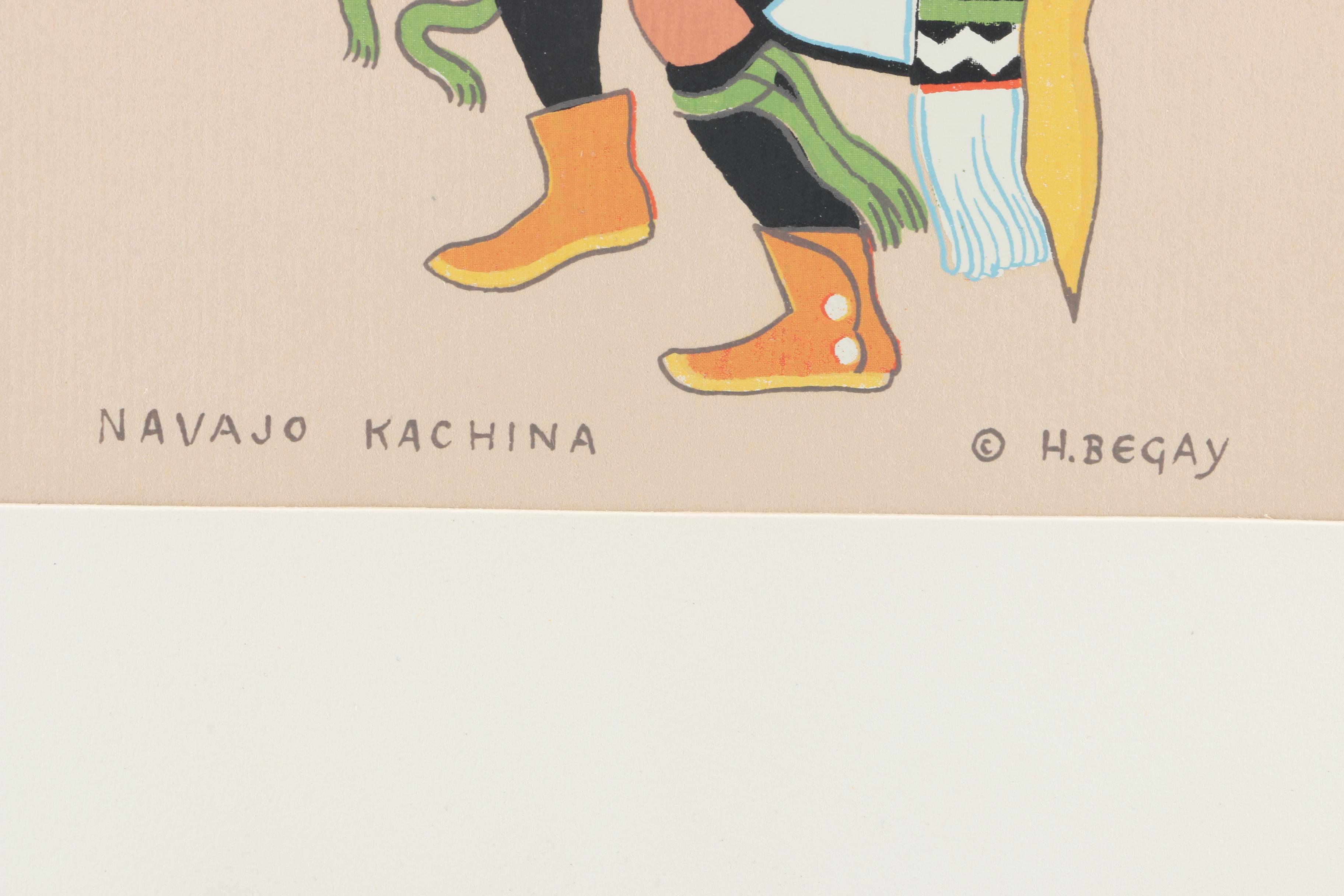 Harrison Begay Serigraph "Navajo Kachina"