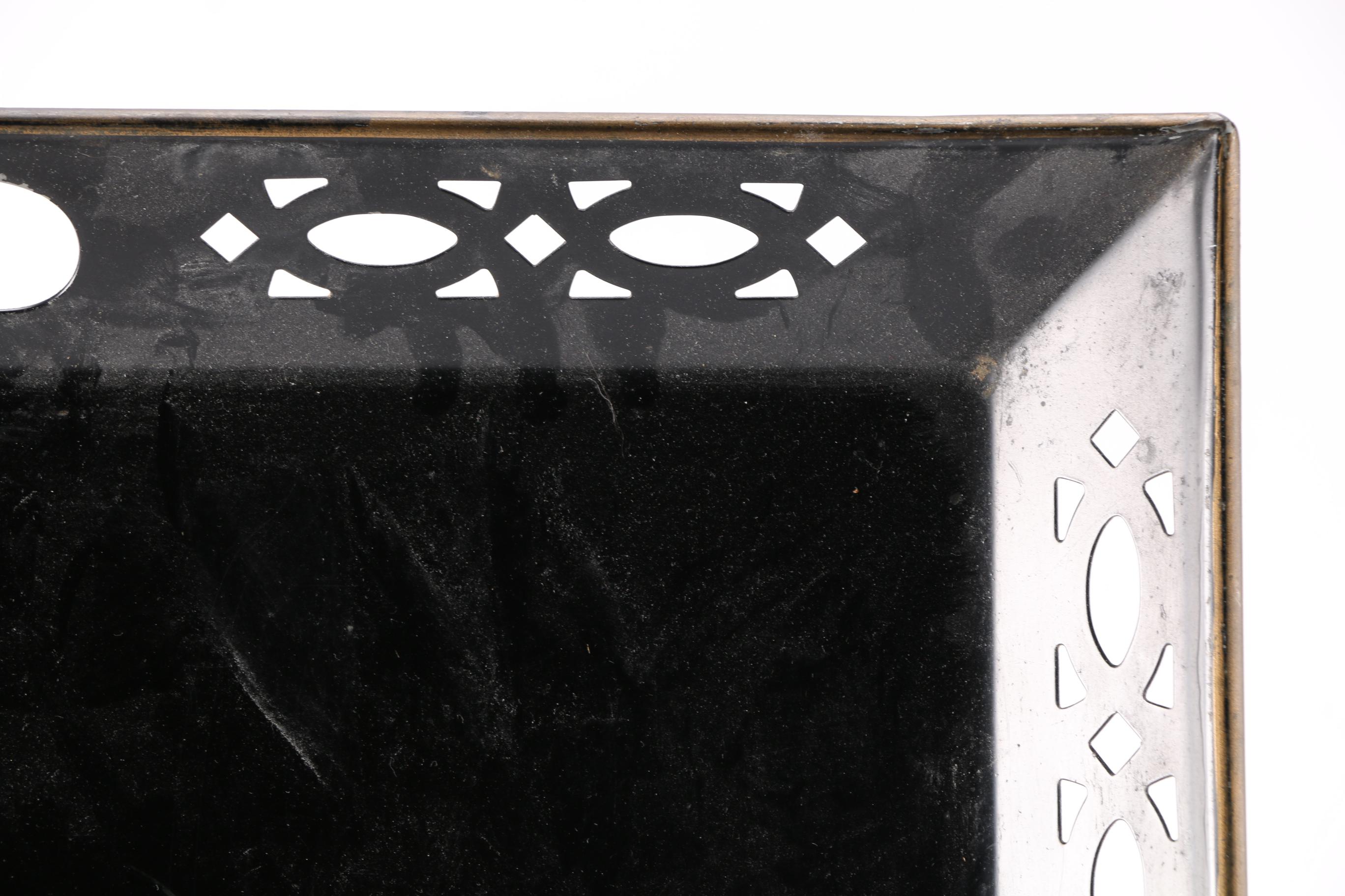 Nashco Vintage Hand-Painted Floral Serving Tray