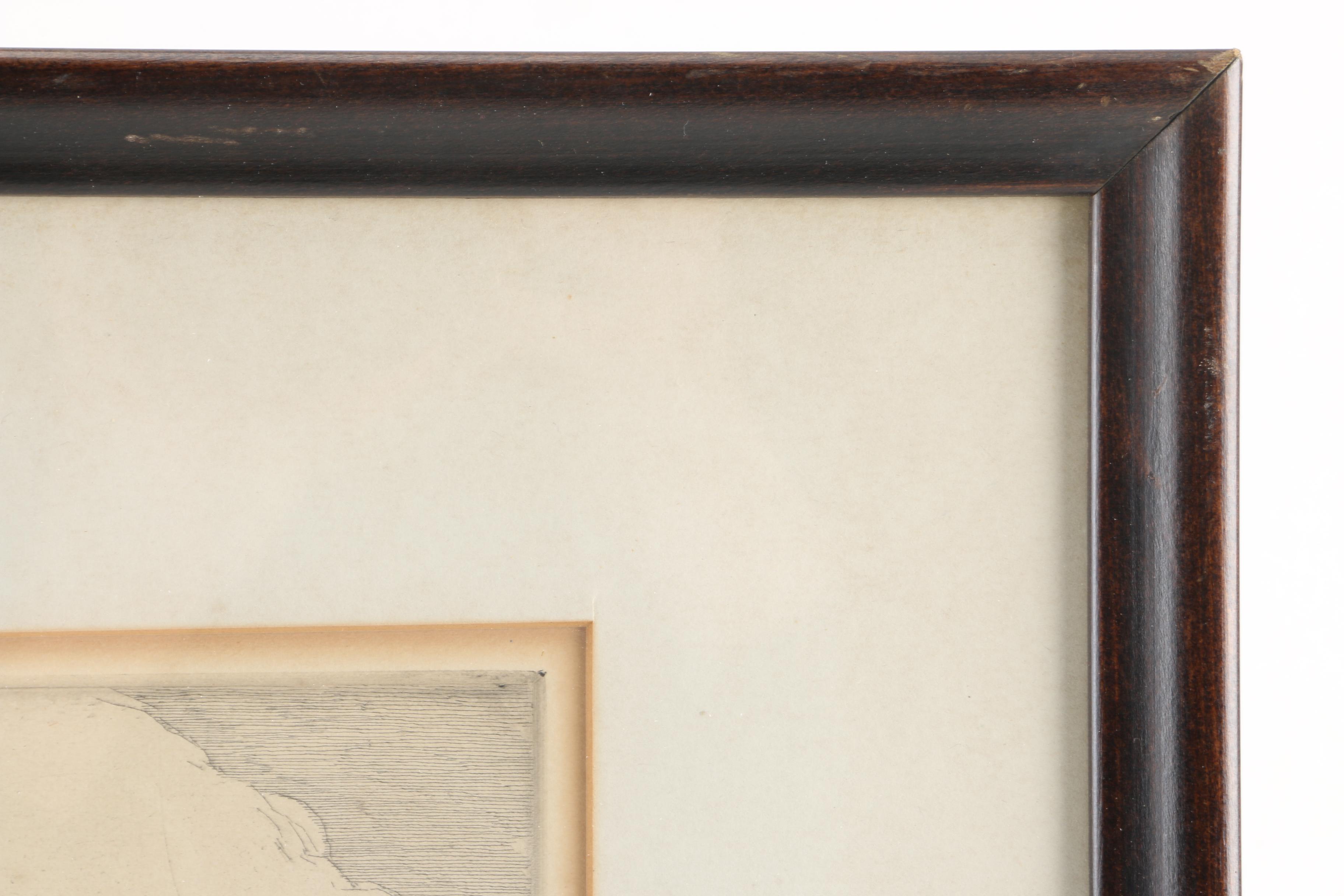 Otto Wackernagel Limited Edition Etching "South View of George Washington Bridge"