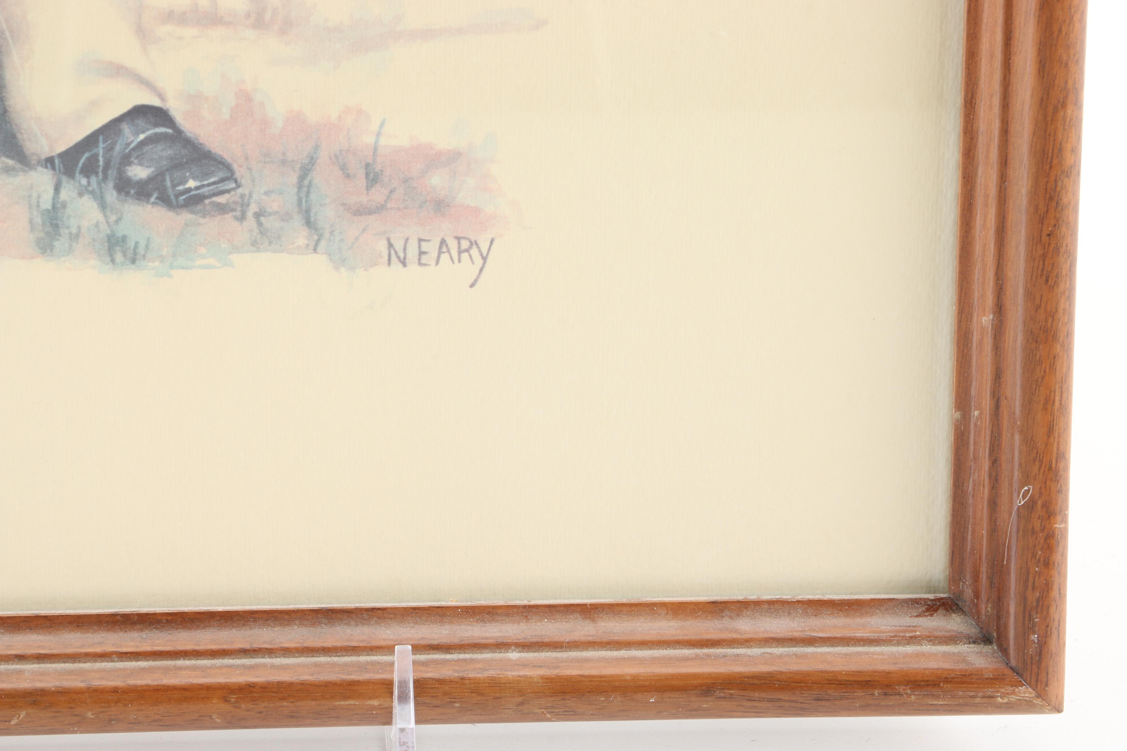 Neary Offset Lithograph Military Drummer Portraits