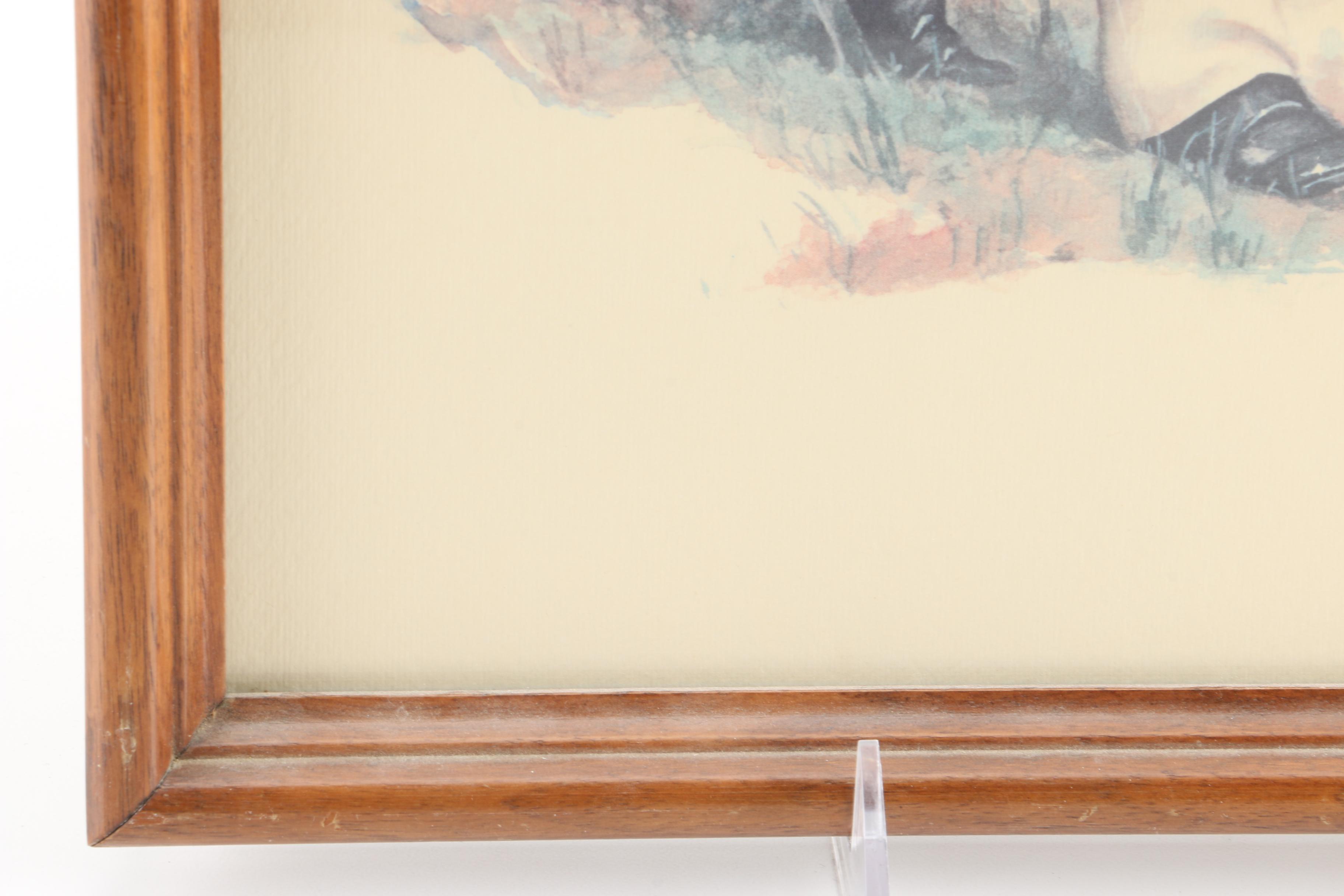 Neary Offset Lithograph Military Drummer Portraits