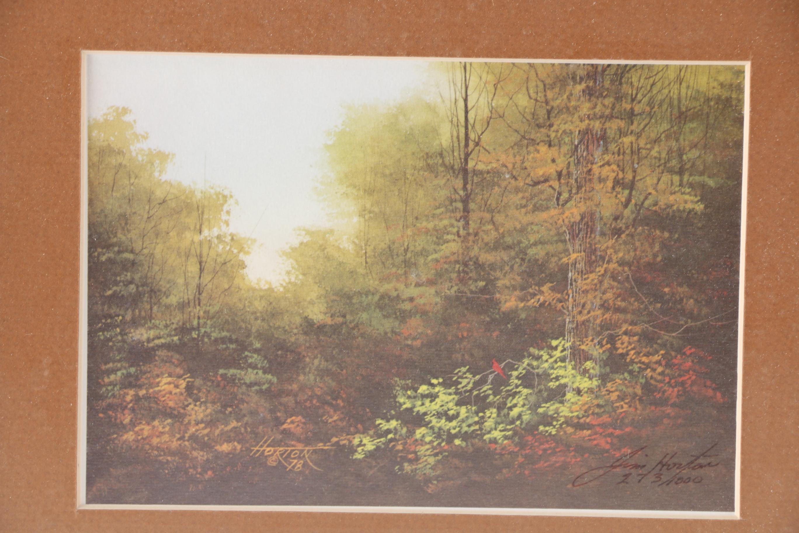 Jim Horton Limited Edition Offset Lithograph of Forest Landscape