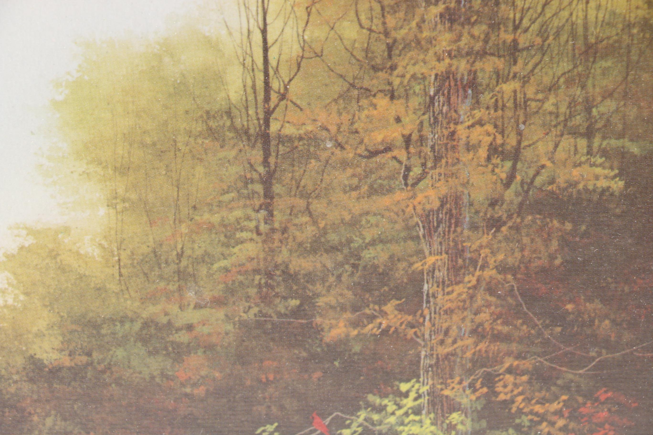 Jim Horton Limited Edition Offset Lithograph of Forest Landscape