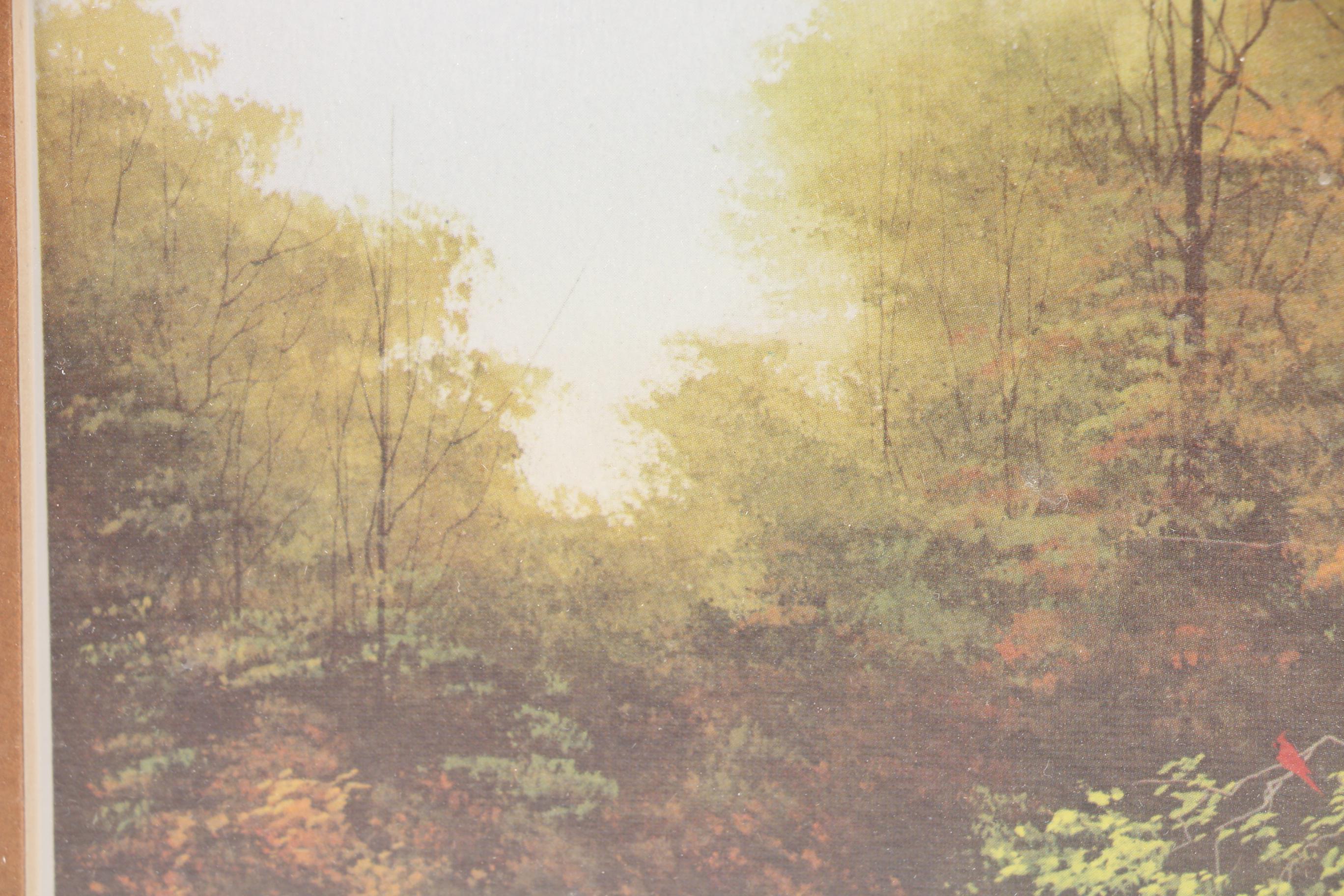 Jim Horton Limited Edition Offset Lithograph of Forest Landscape