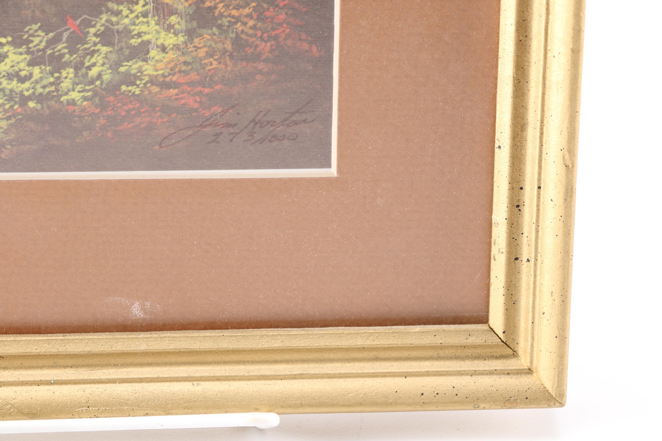 Jim Horton Limited Edition Offset Lithograph of Forest Landscape