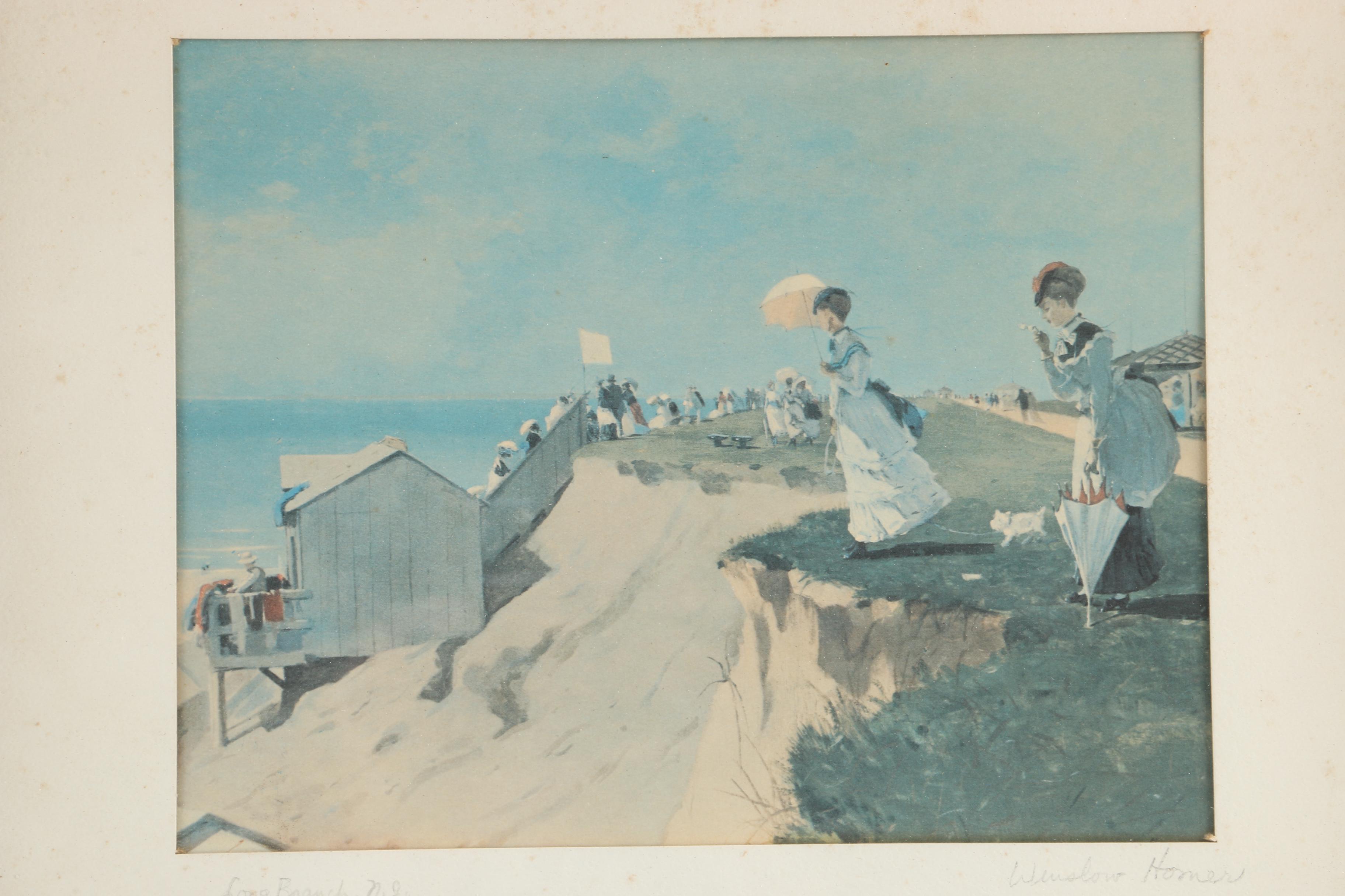 Winslow Homer Offset Lithograph Print "Long Branch, N.J."