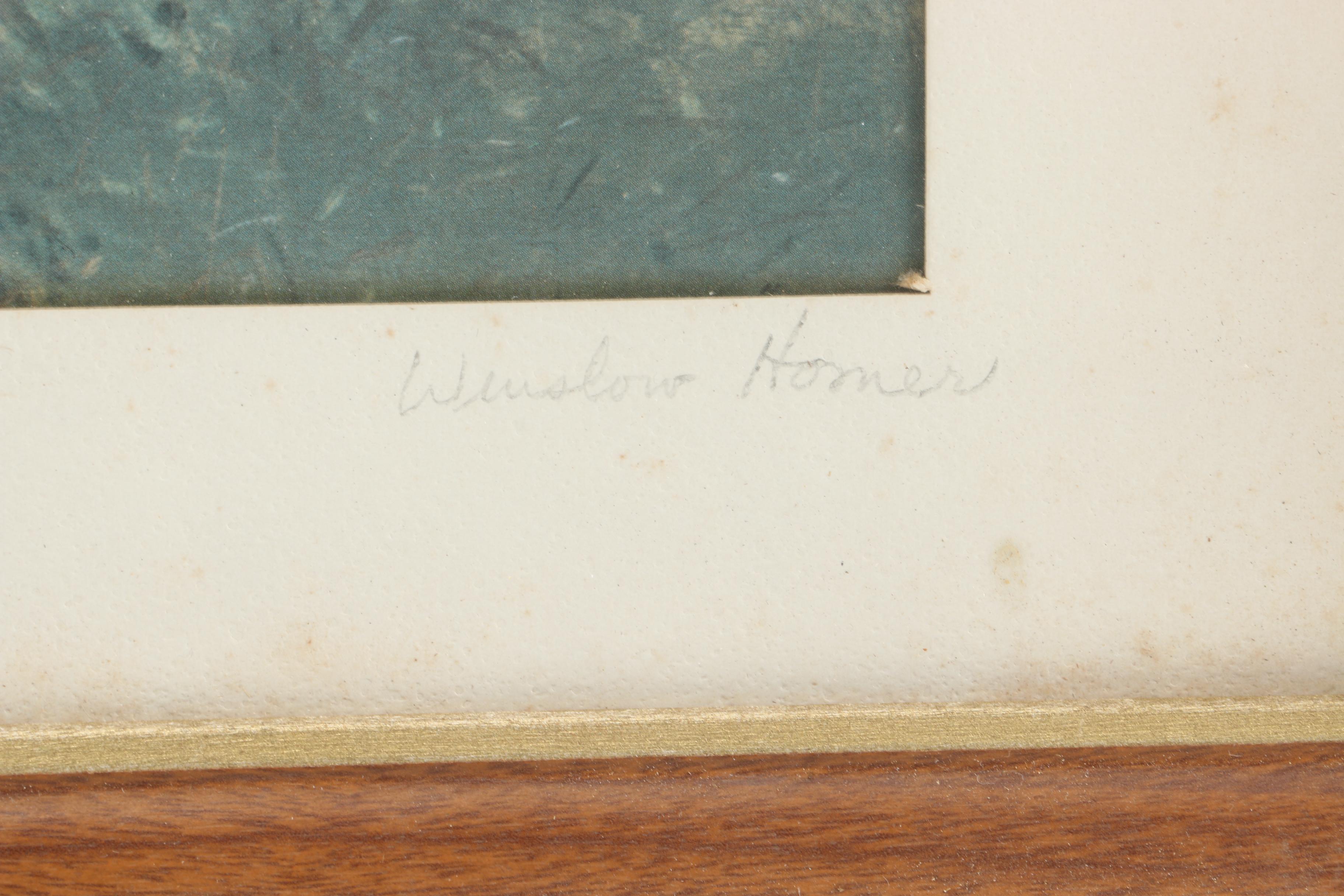 Winslow Homer Offset Lithograph Print "Long Branch, N.J."