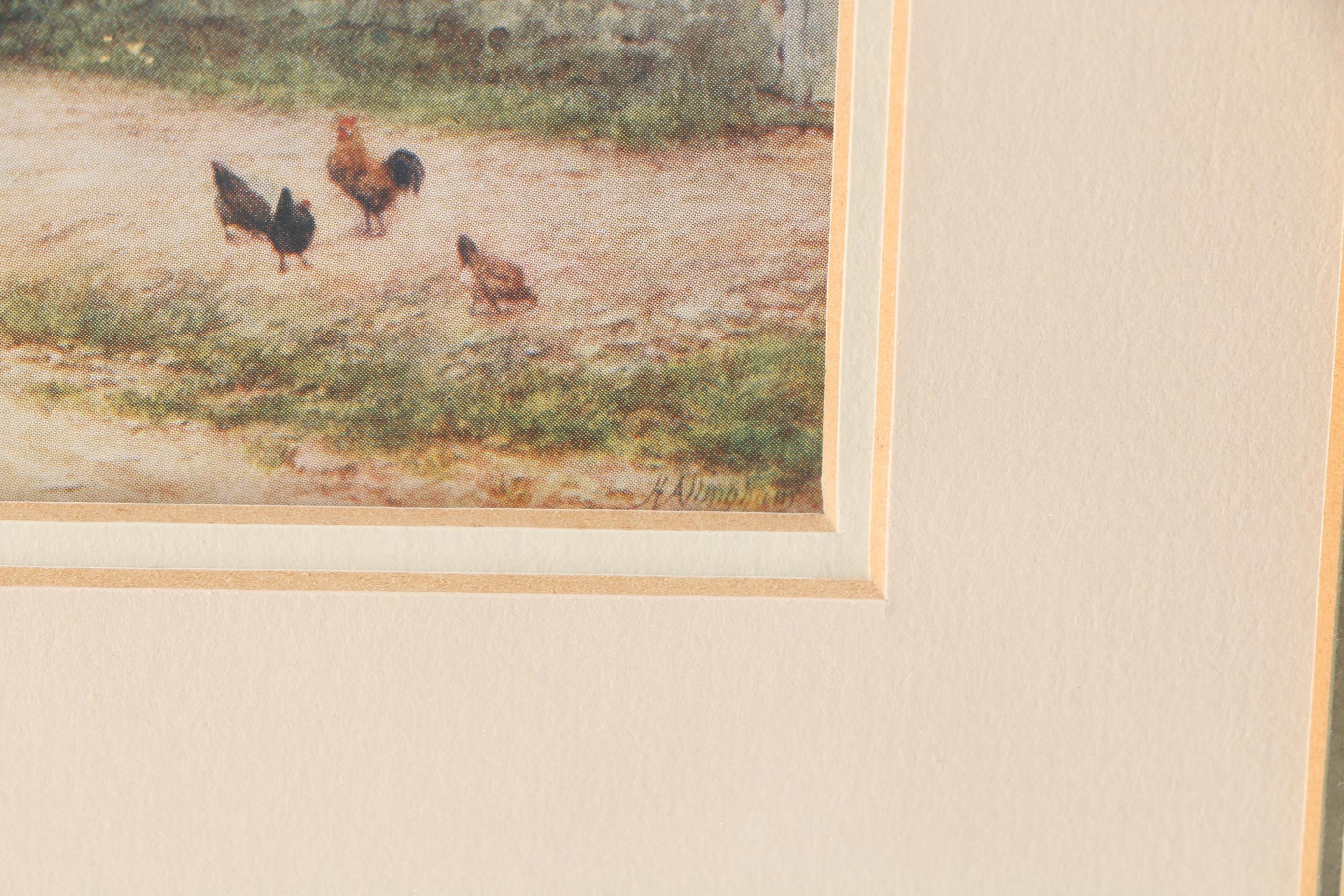 1904 Offset Lithograph After Helen Allingham "The Fish-Shop, Haslemere"