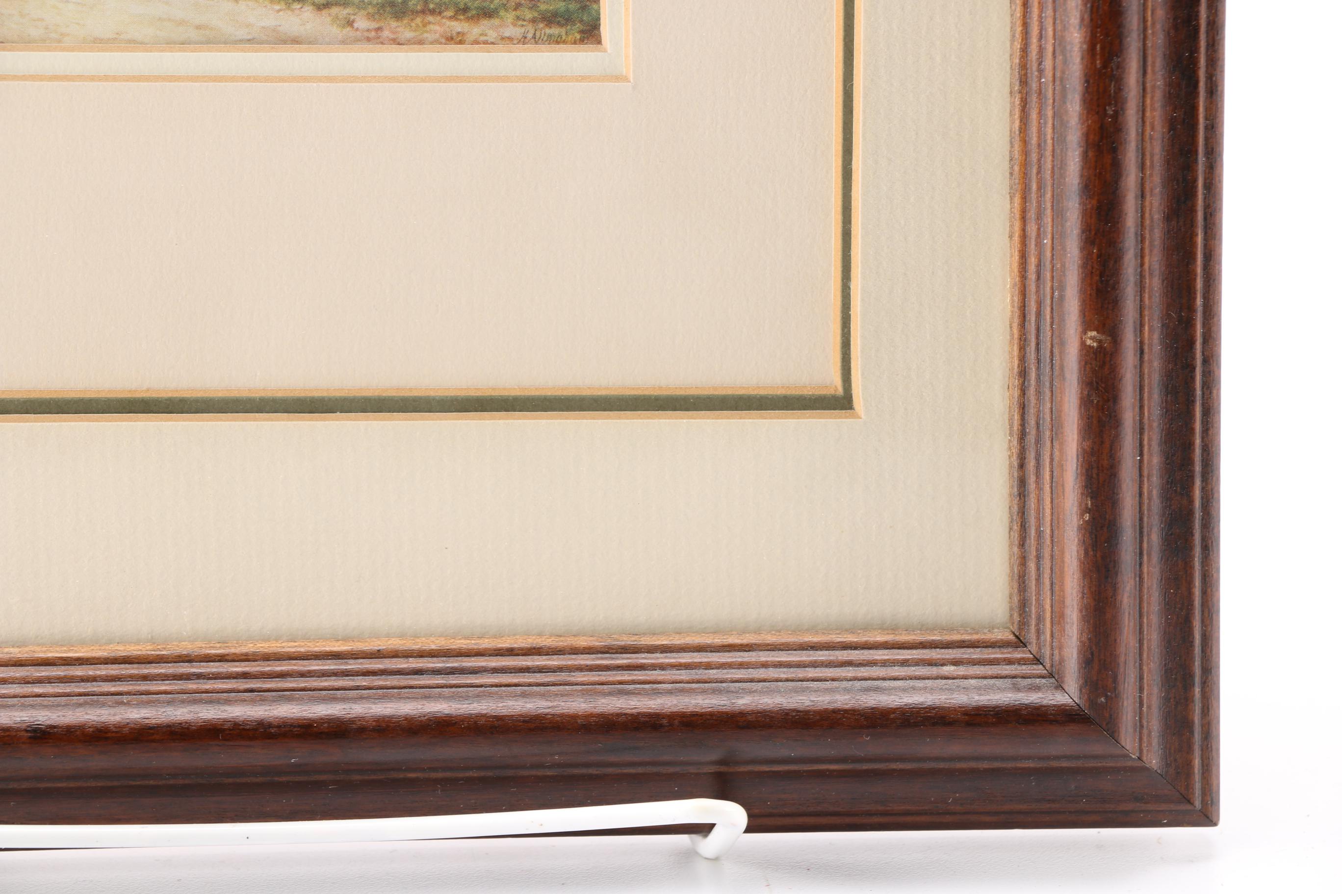 1904 Offset Lithograph After Helen Allingham "The Fish-Shop, Haslemere"