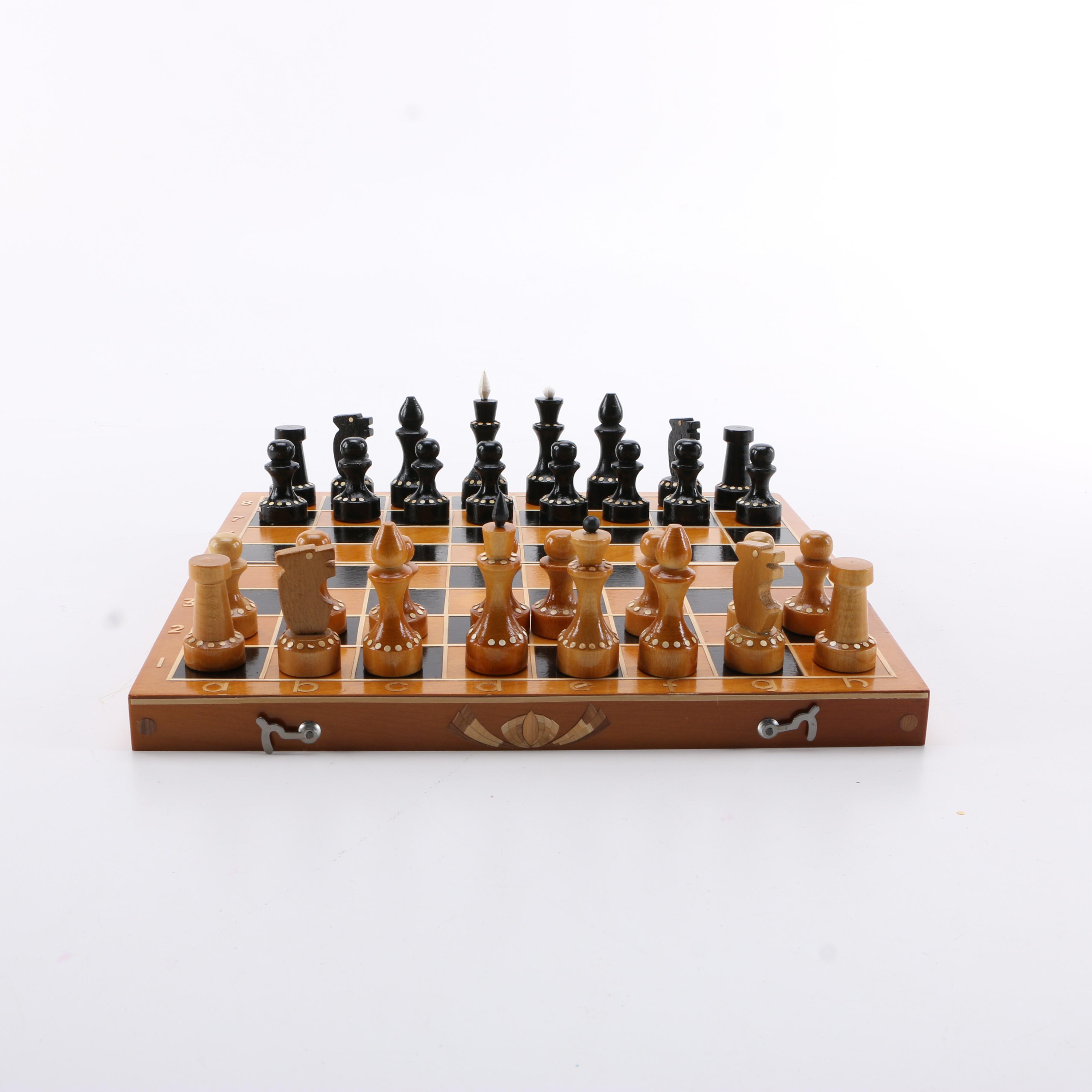 Russian Beginners Wooden Chess Set