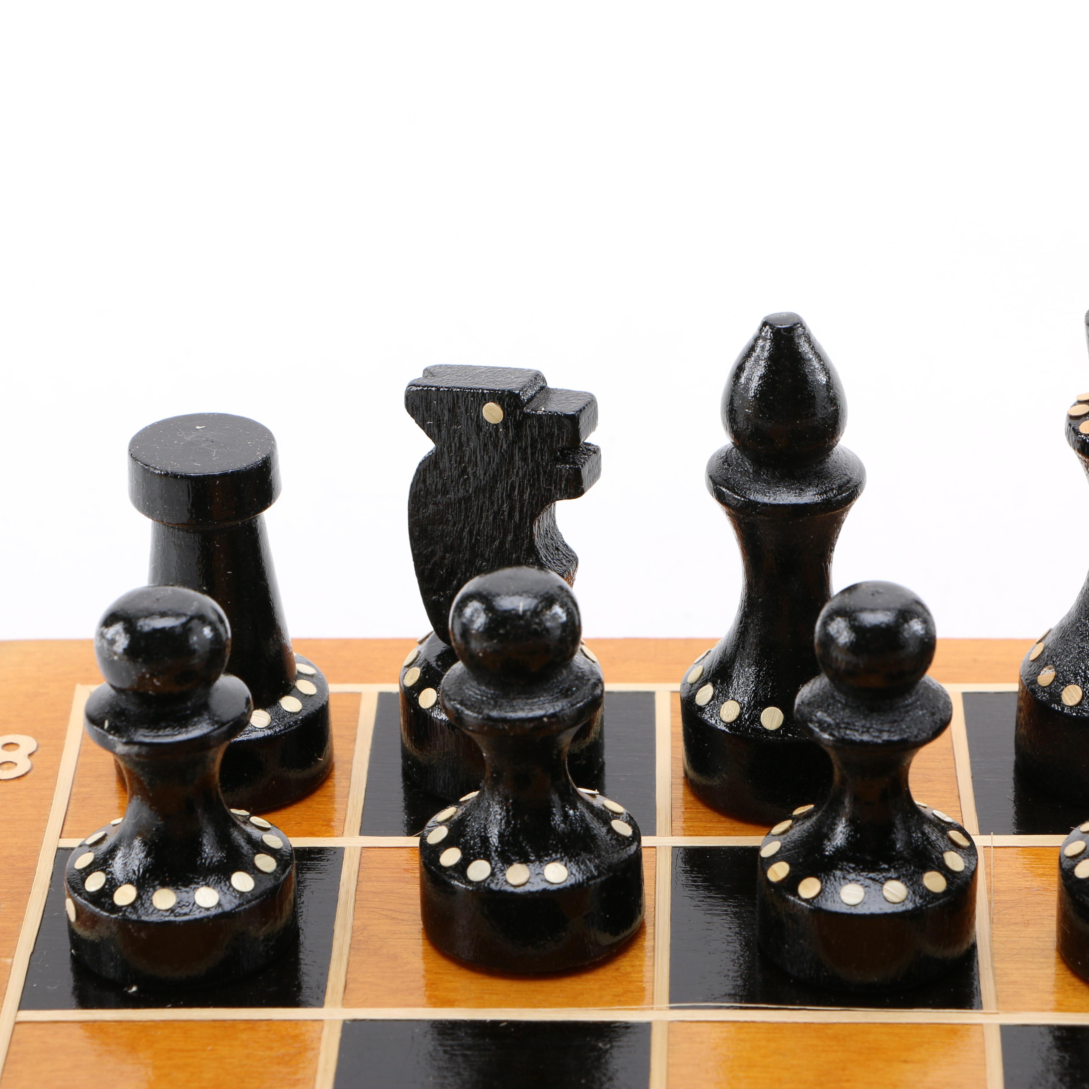 Russian Beginners Wooden Chess Set