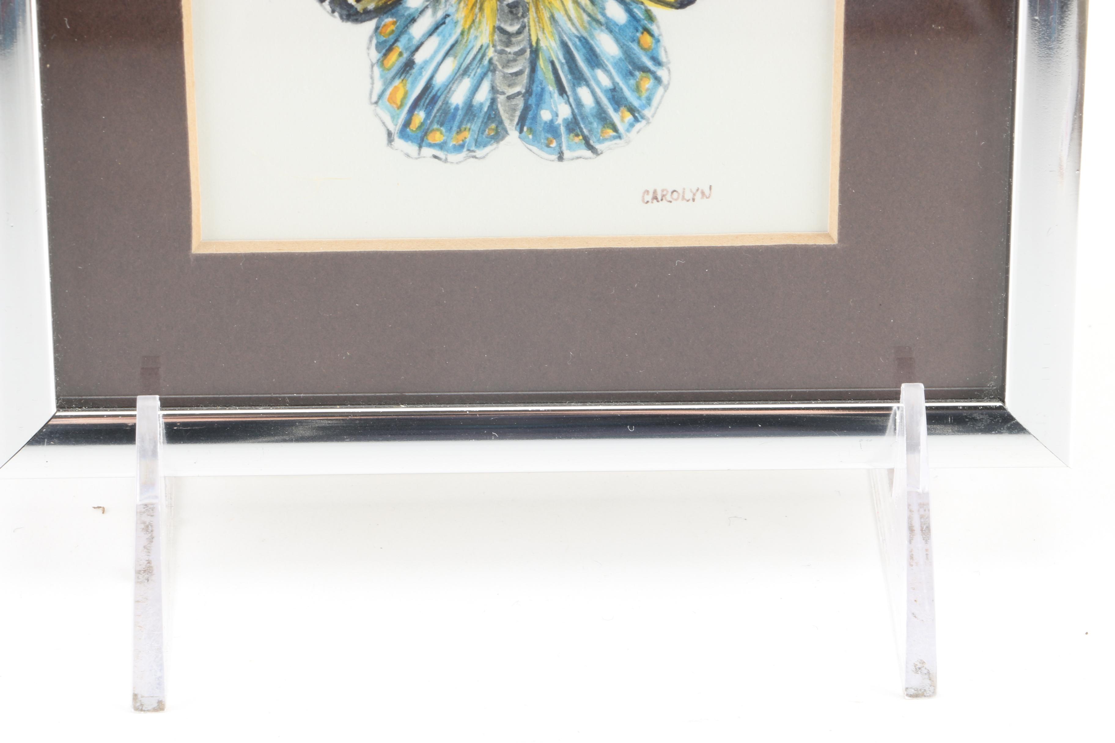 Original Watercolor Painting of Regal Fritillary Butterfly