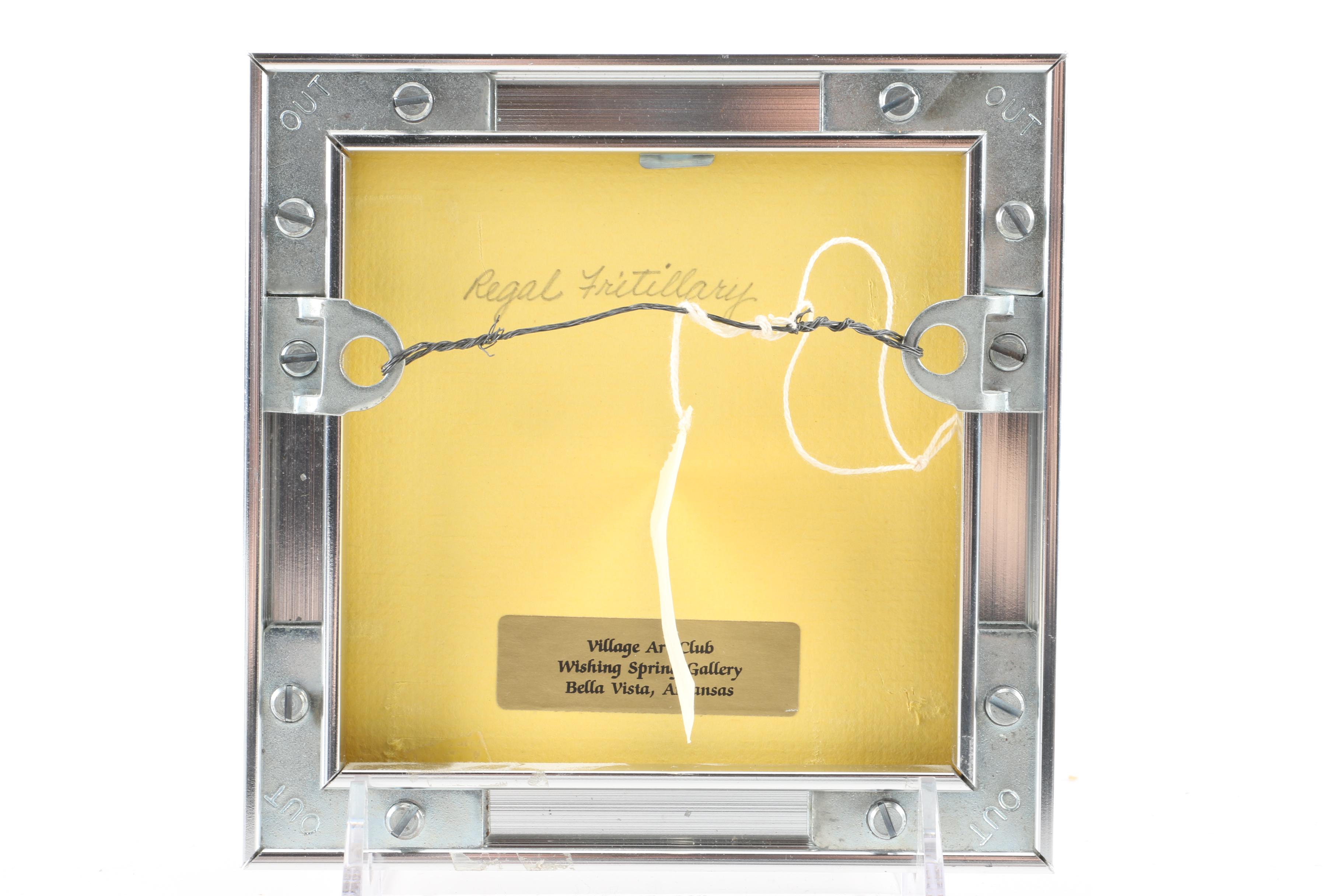 Original Watercolor Painting of Regal Fritillary Butterfly