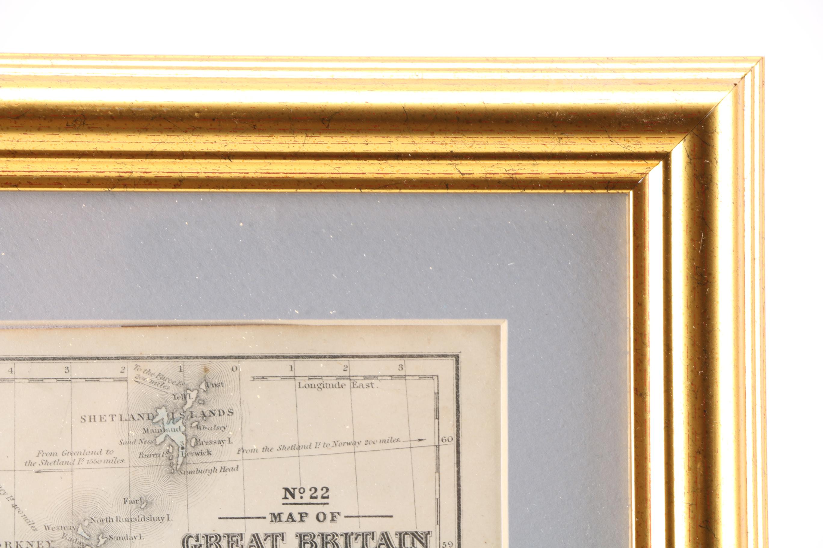 Framed Antique Maps from Mithchell's School Atlas