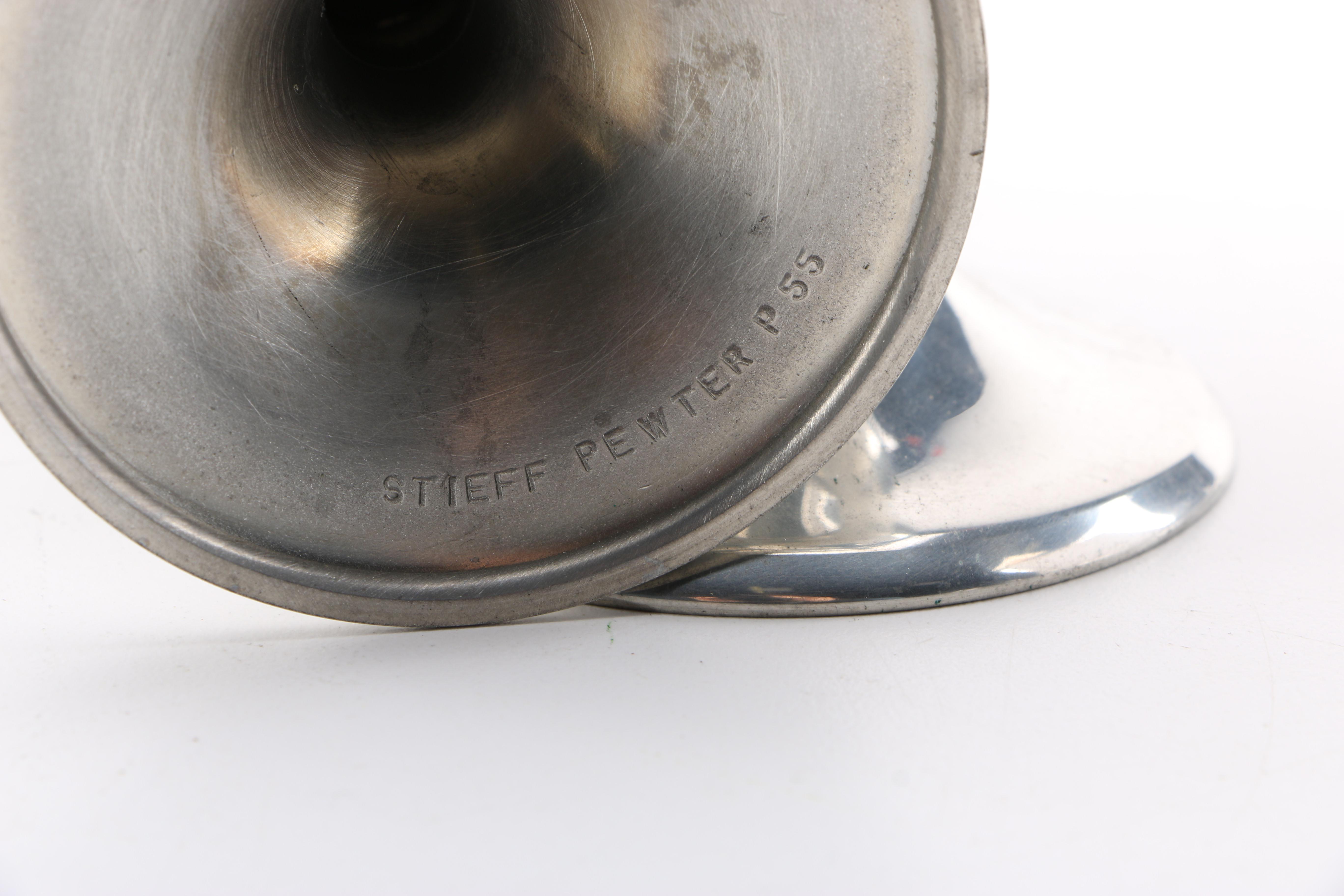 Stieff and Web Pewter Goblets and Cups