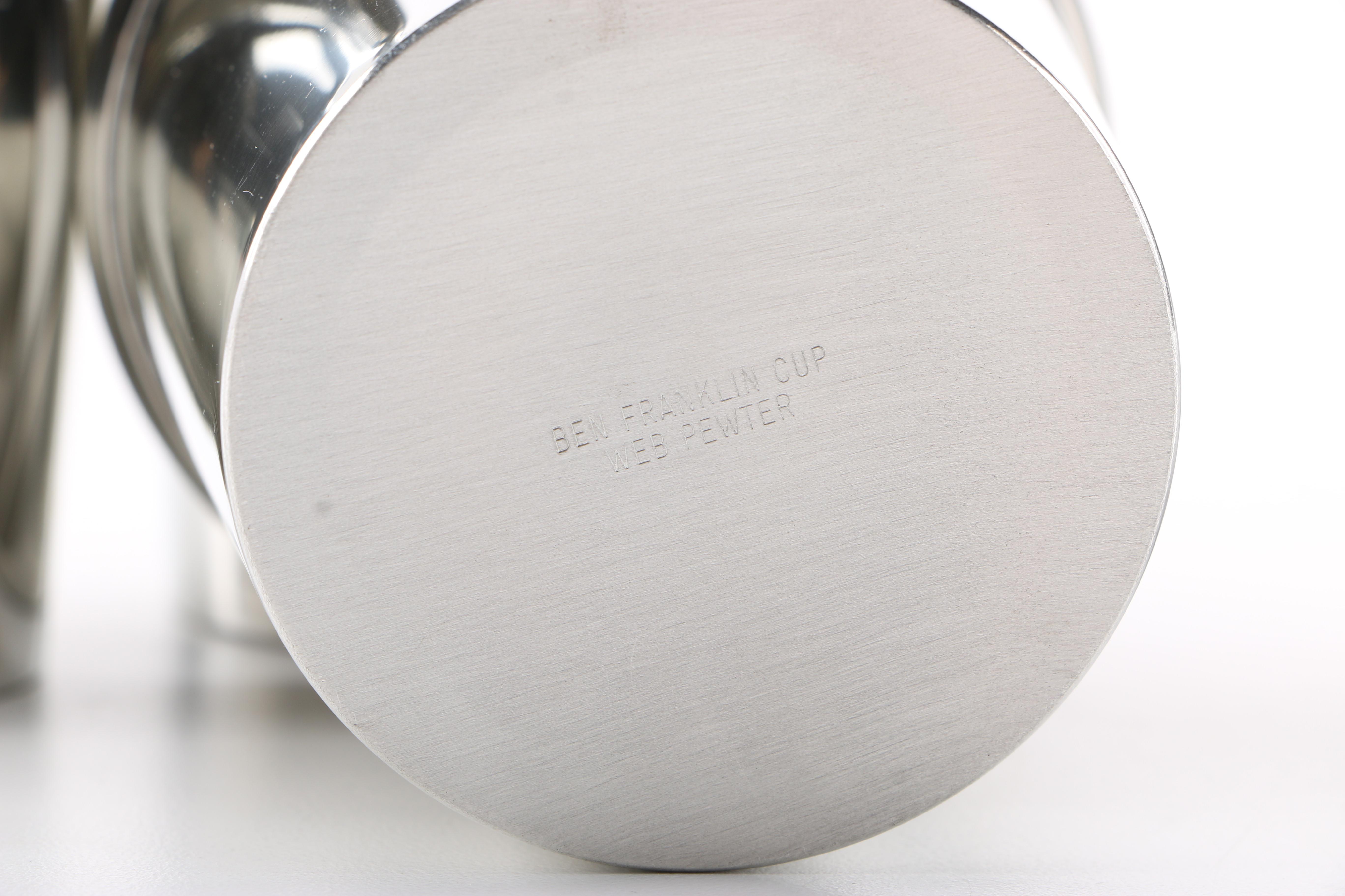 Stieff and Web Pewter Goblets and Cups