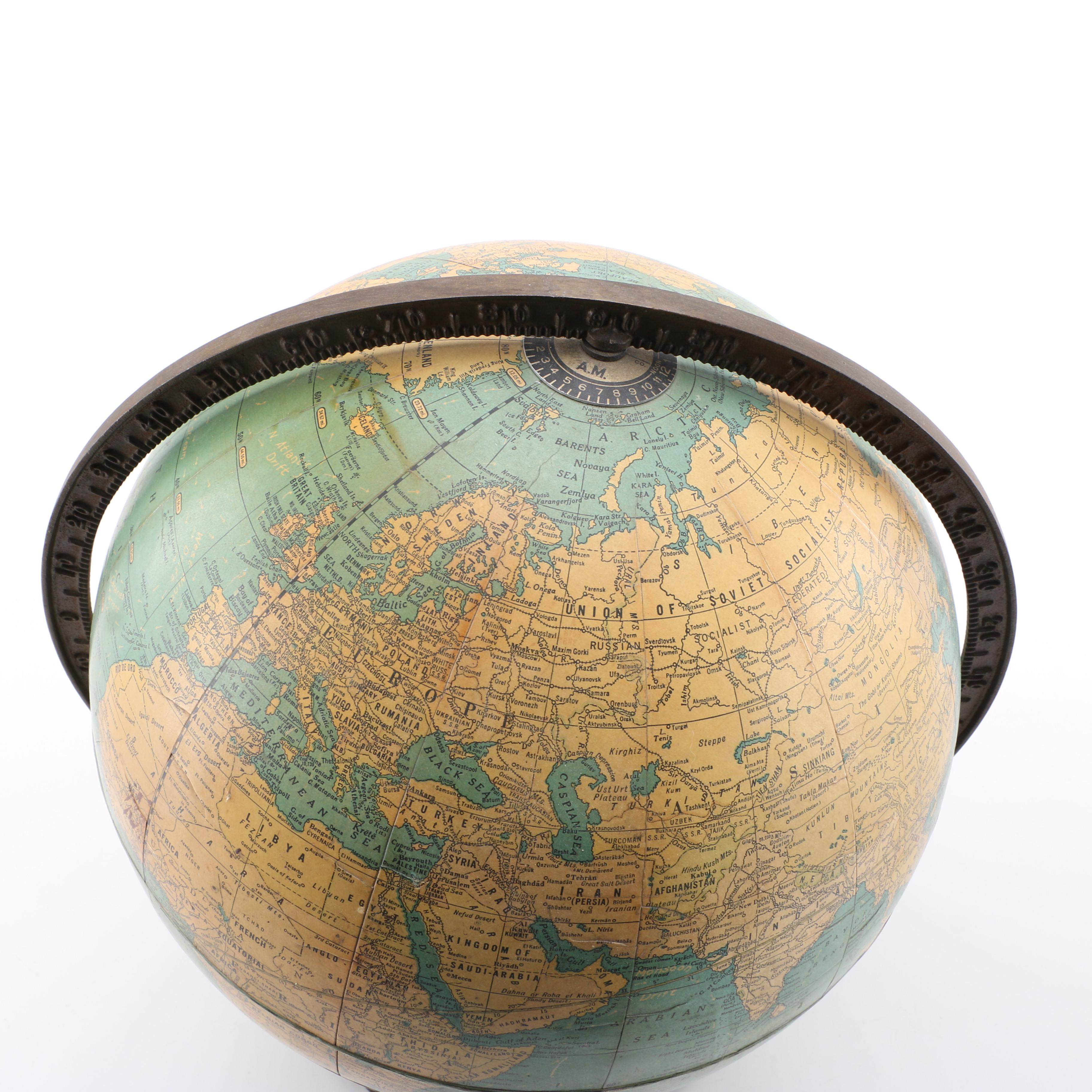 1950s Globe of the Earth