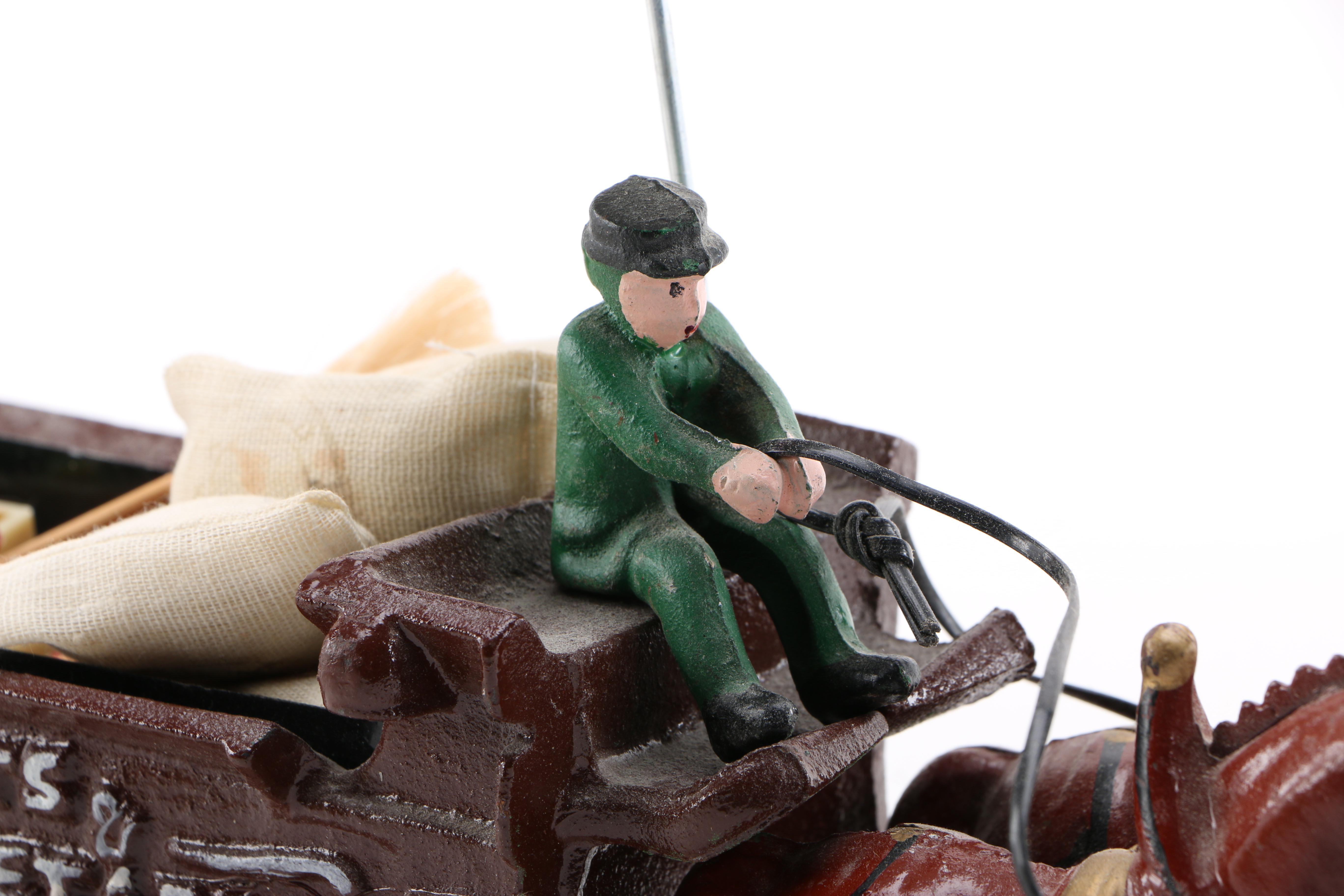 Cast Iron Produce Wagon Figure