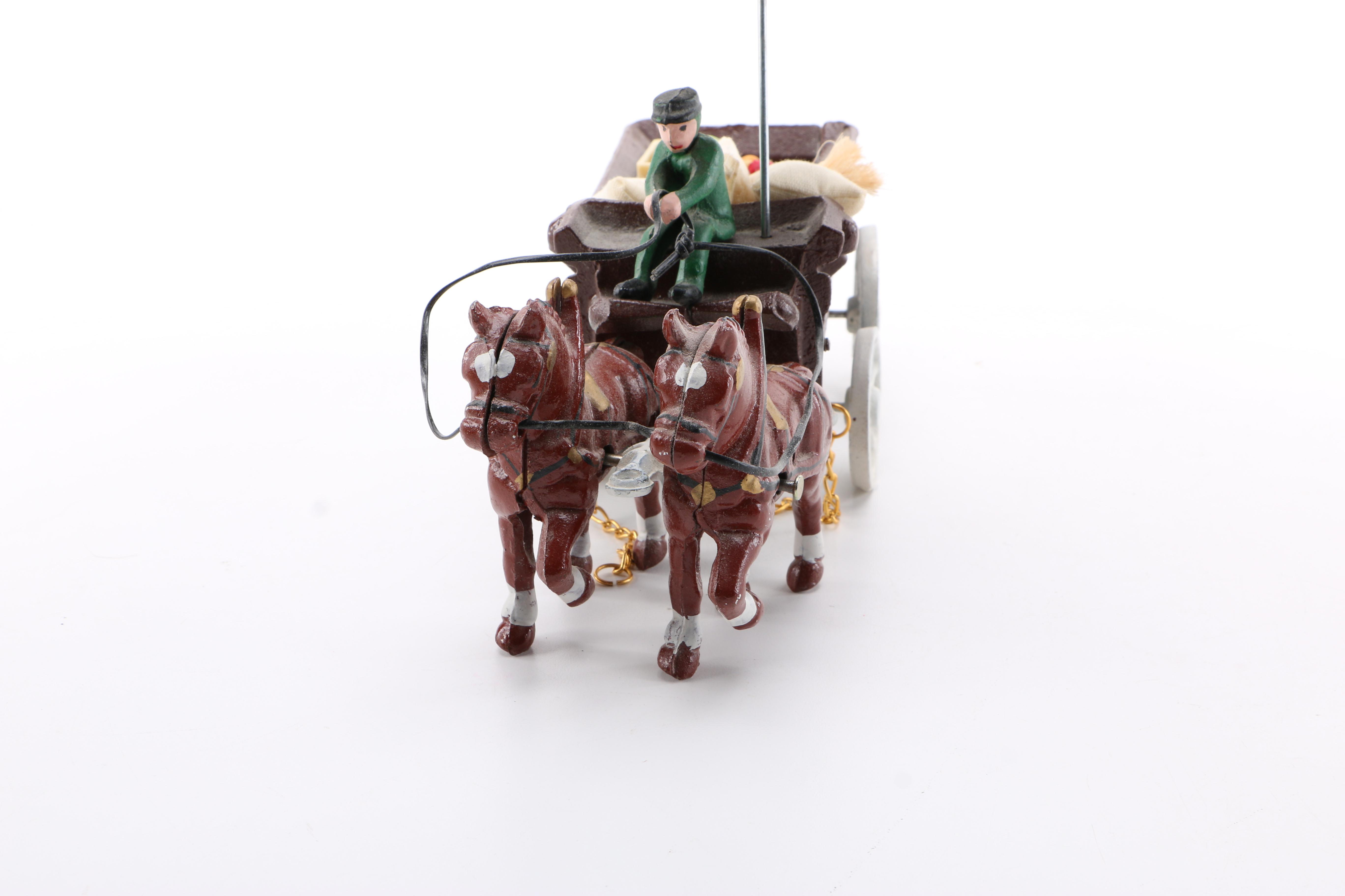 Cast Iron Produce Wagon Figure