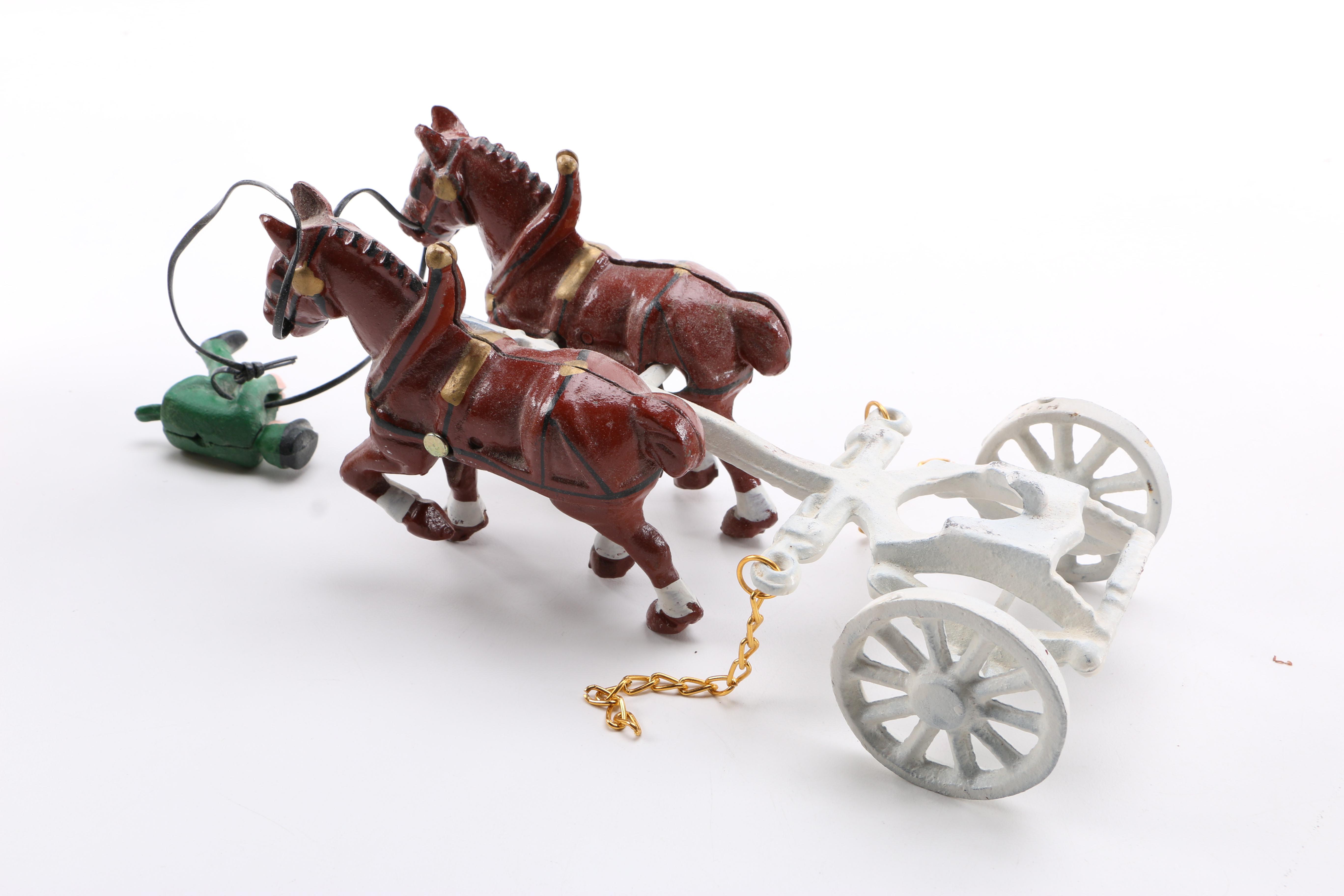 Cast Iron Produce Wagon Figure