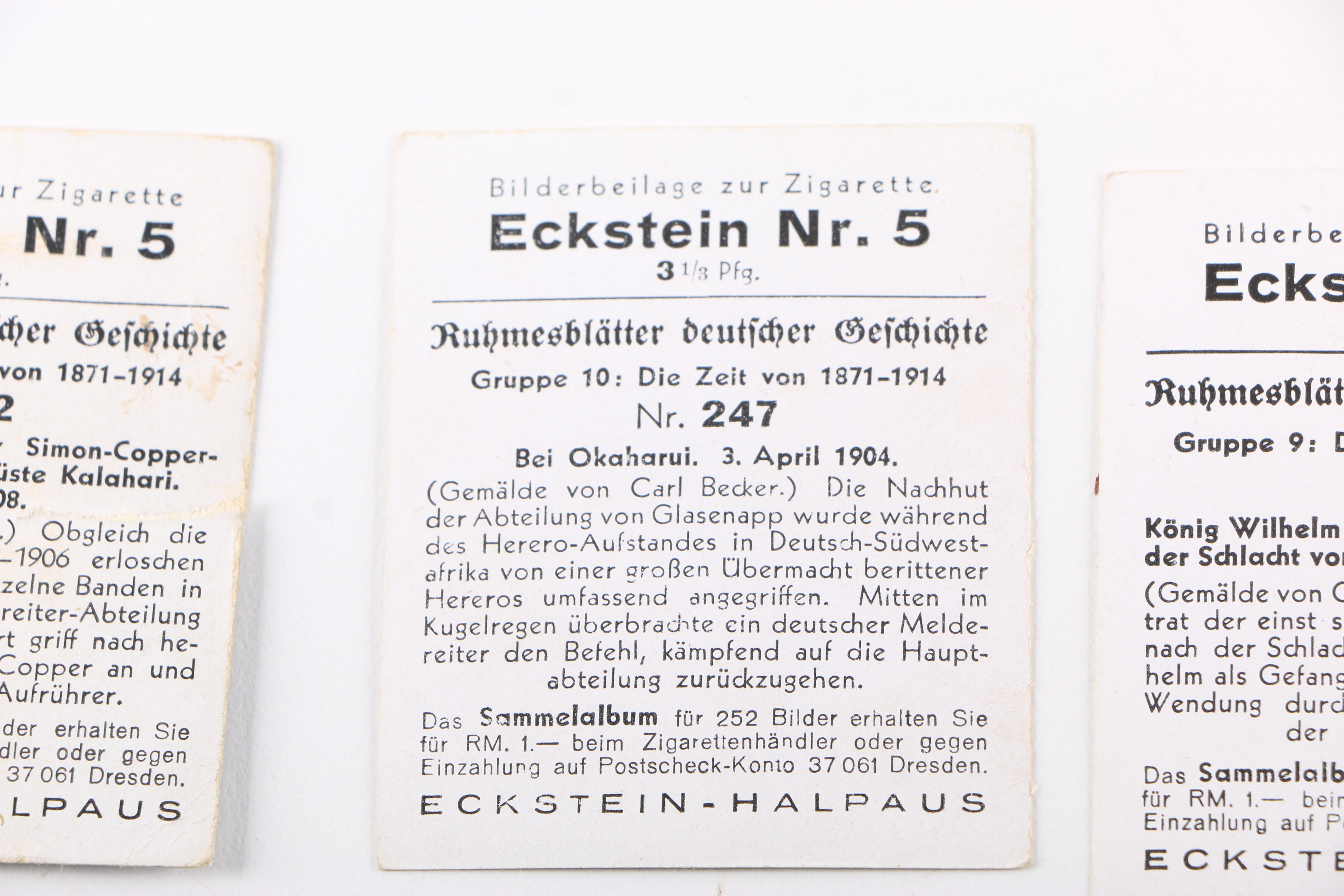 1930s Eckstein Halpaus Cigarette Cards