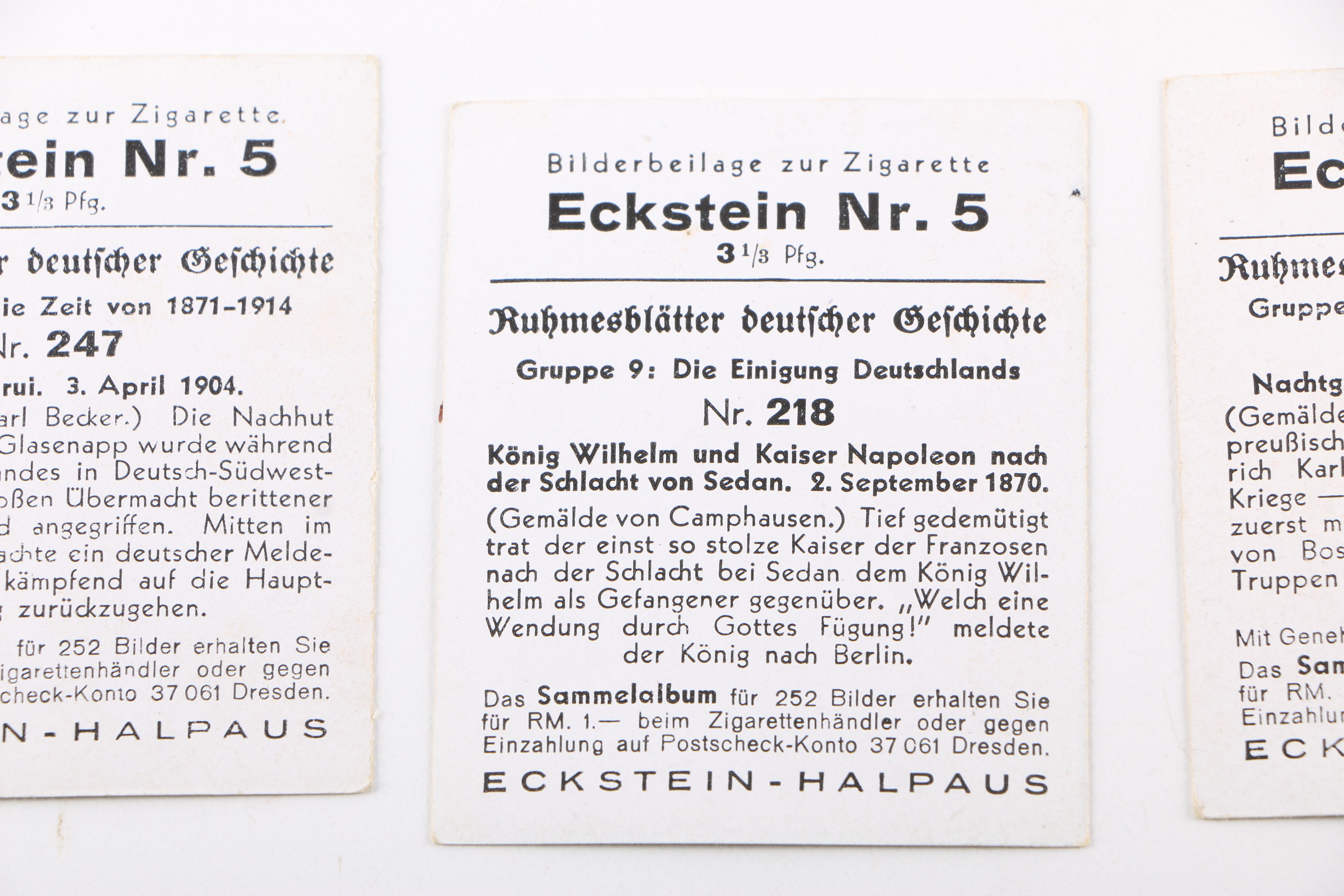 1930s Eckstein Halpaus Cigarette Cards