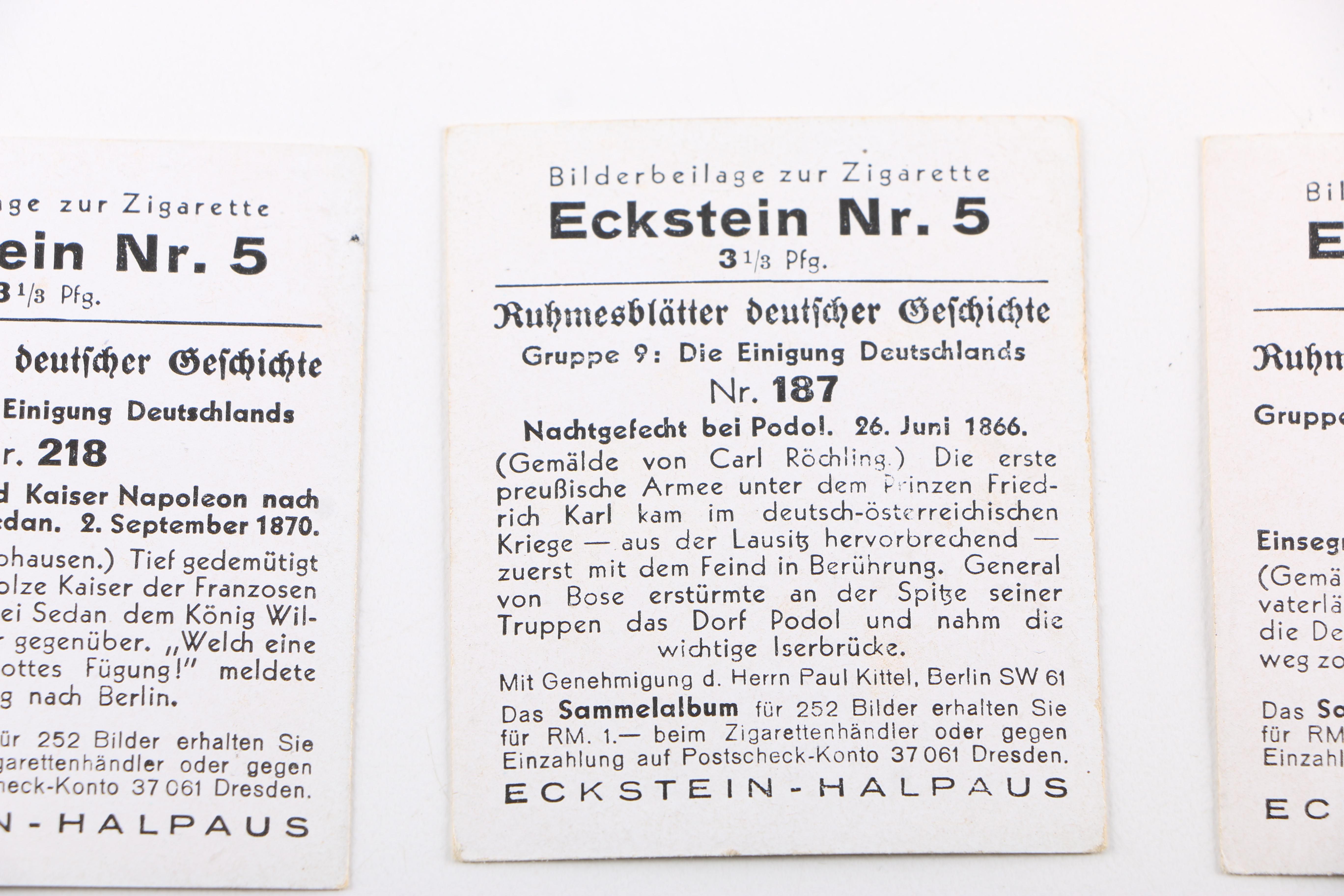 1930s Eckstein Halpaus Cigarette Cards
