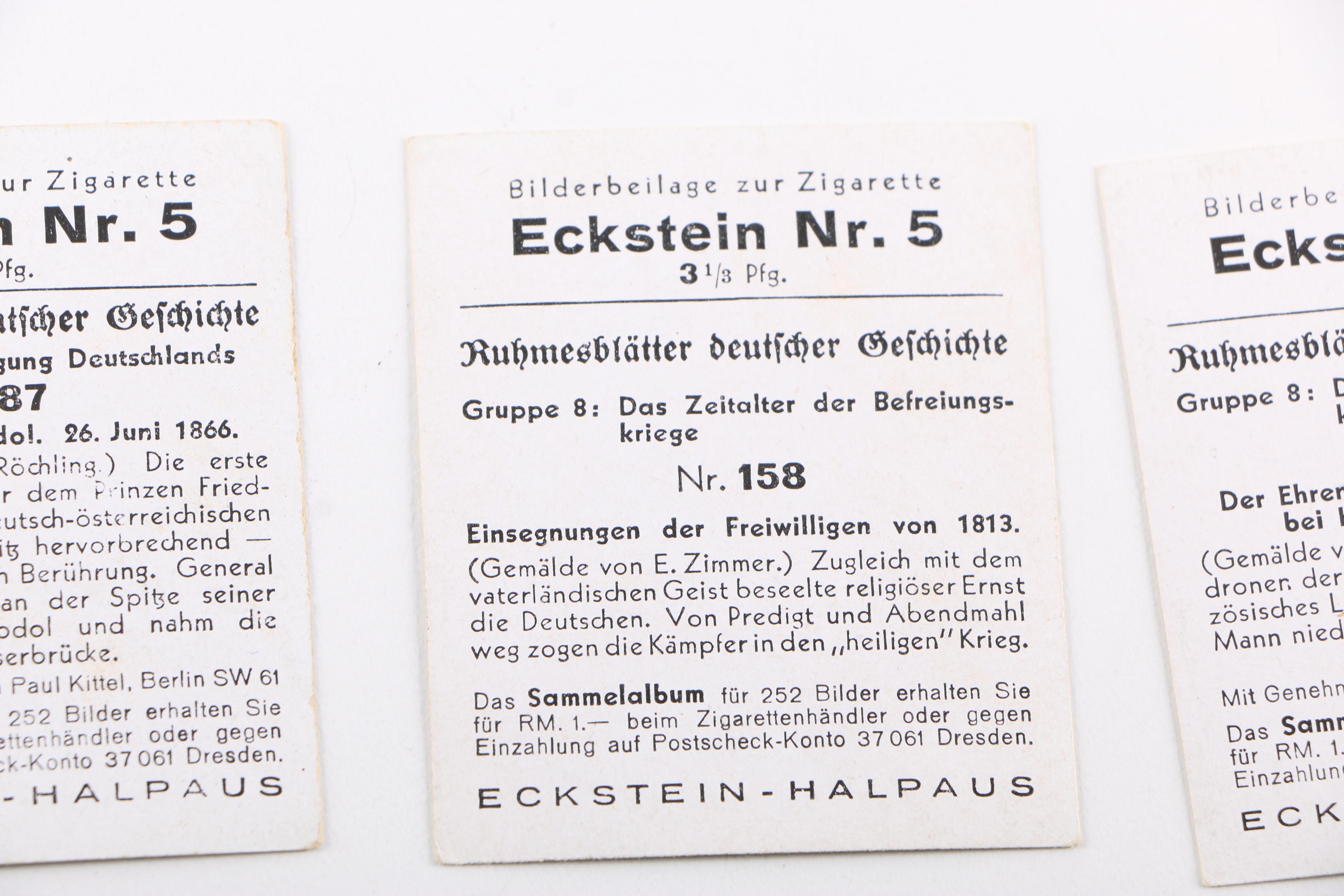 1930s Eckstein Halpaus Cigarette Cards