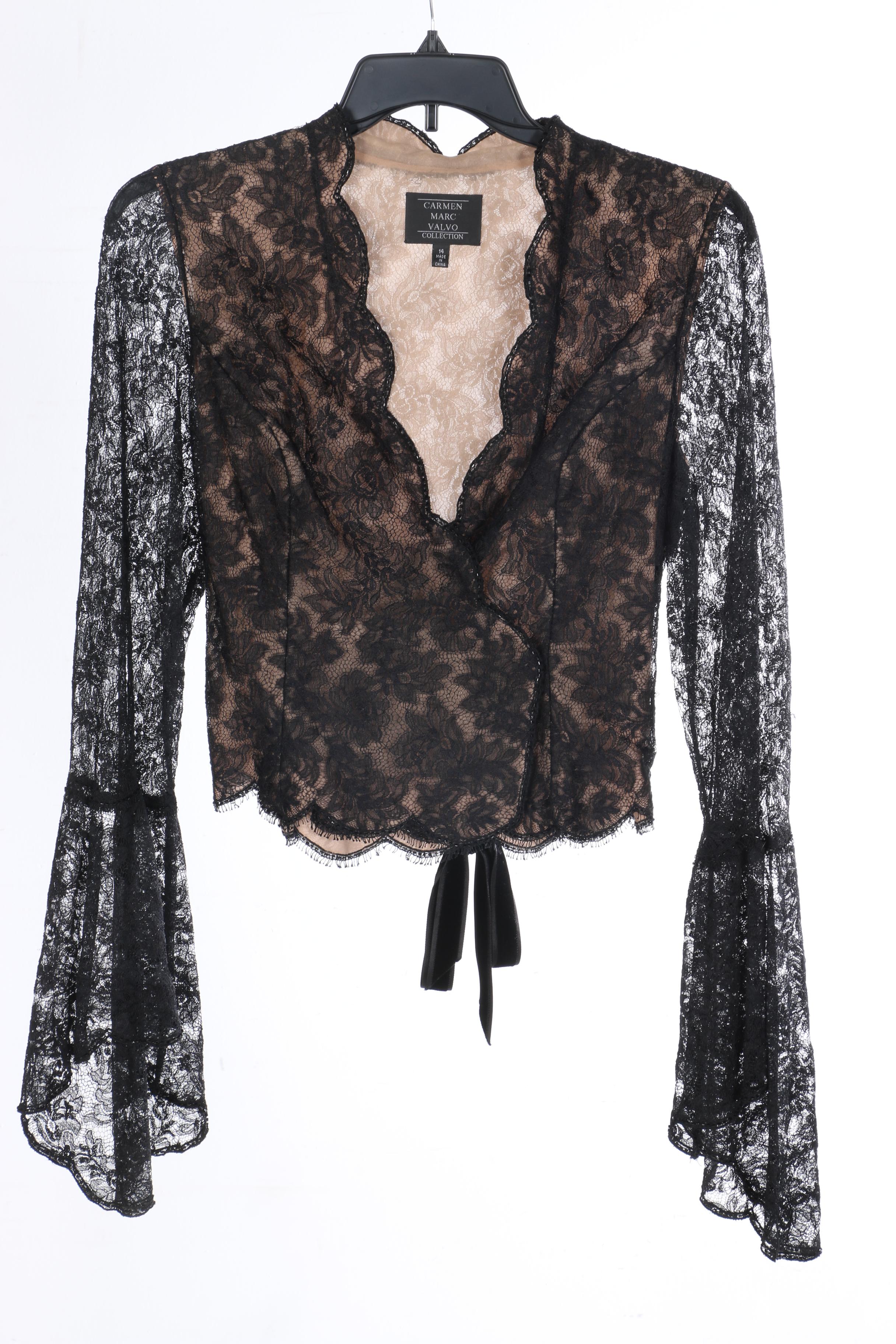 Women's Blouses Featuring Carmen Marc Valvo and Max Mara
