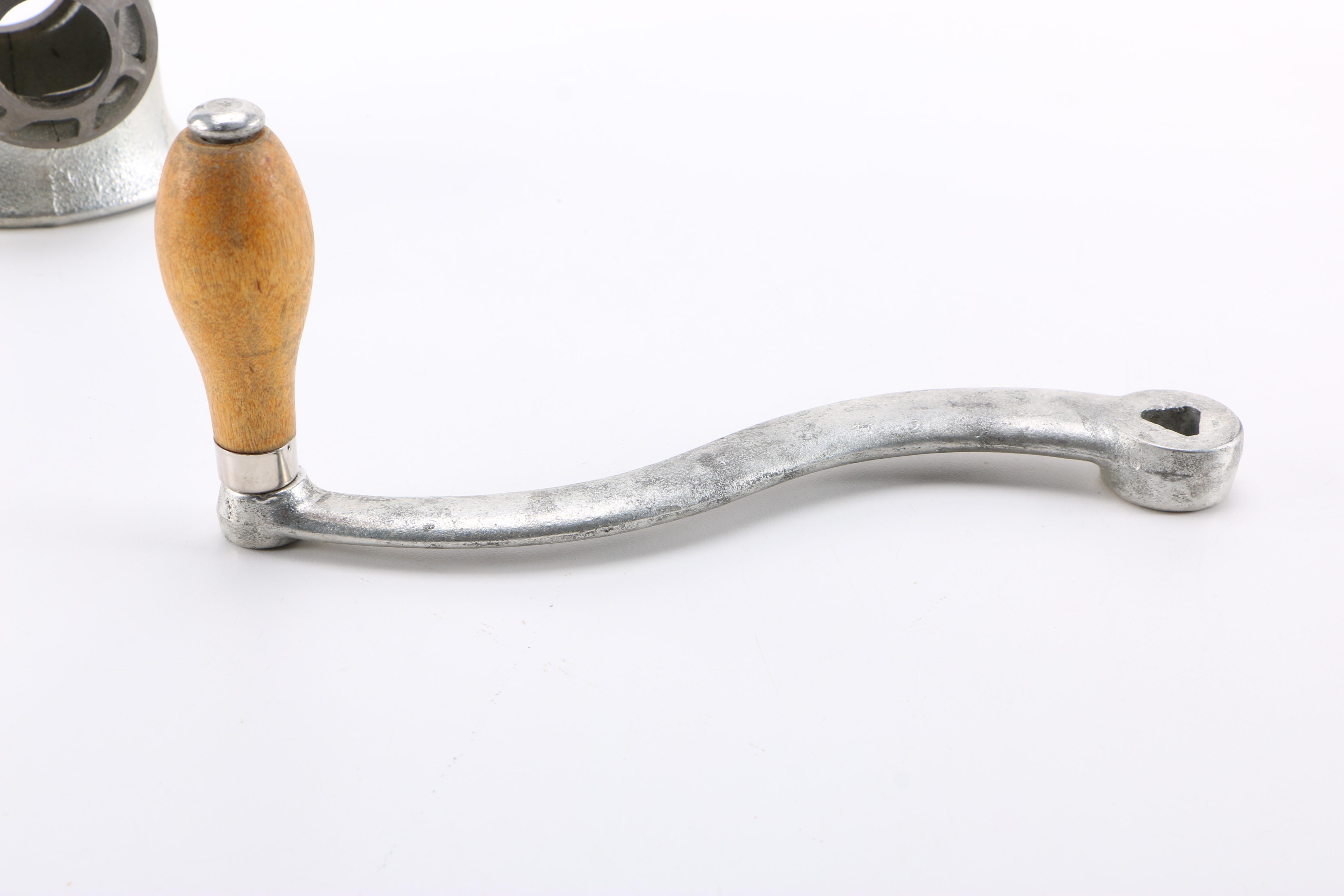 Larkin Cast Iron Hand Crank Meat Grinder