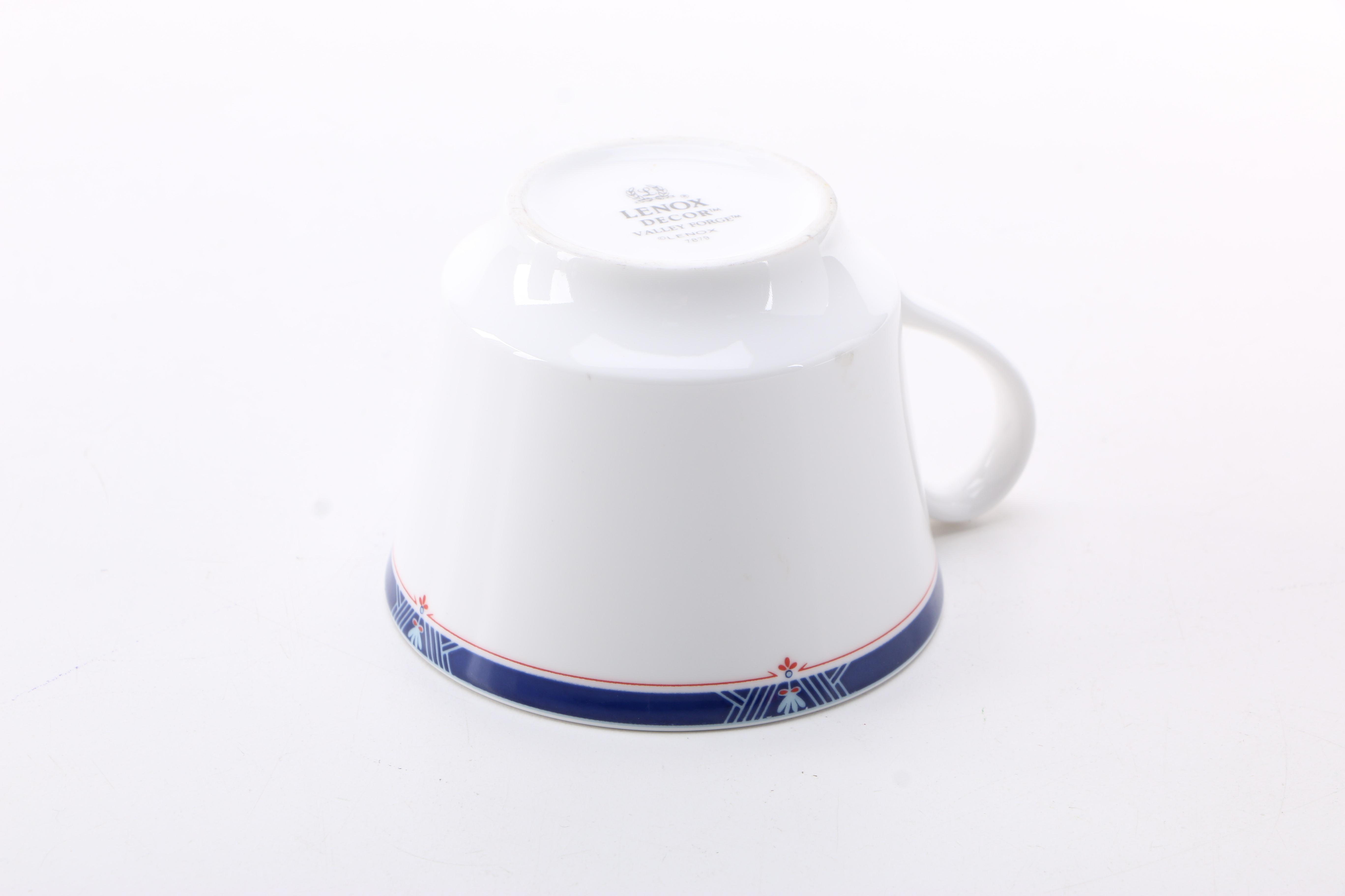 Lenox Decor "Valley Forge" Tea Cups and Saucers