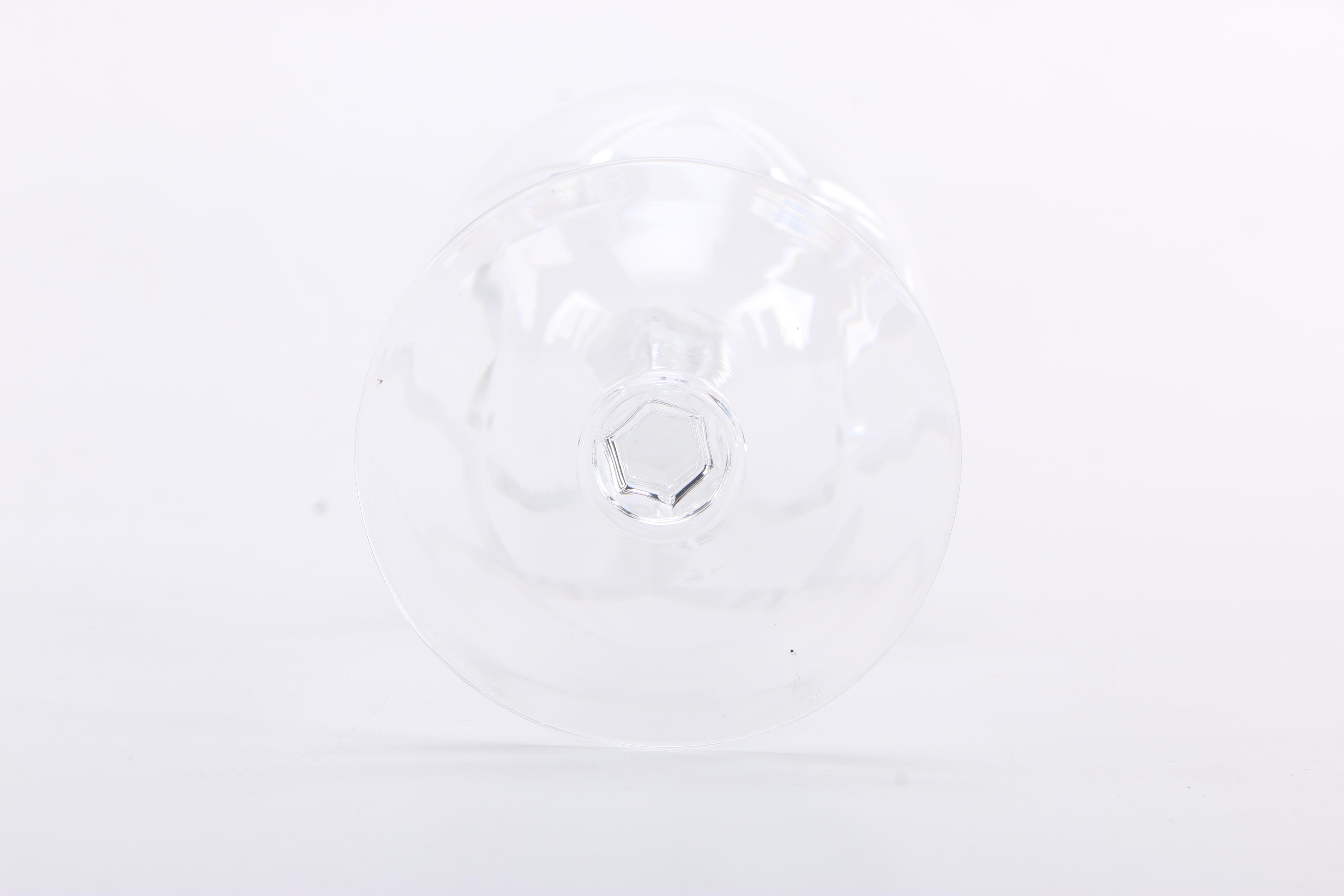 Val St. Lambert Crystal Red Wine Glasses