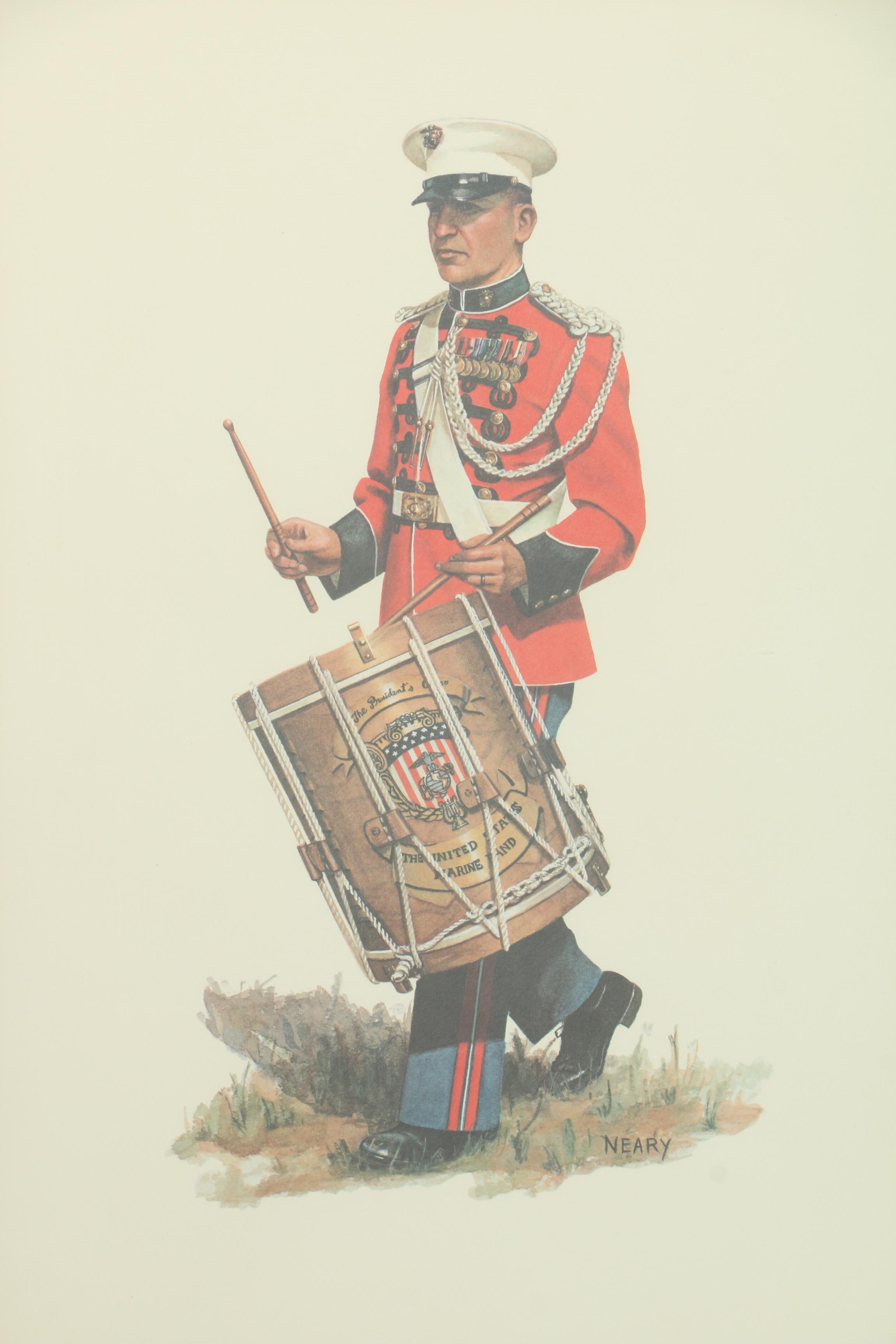 Neary Offset Lithographs of Military Drummers