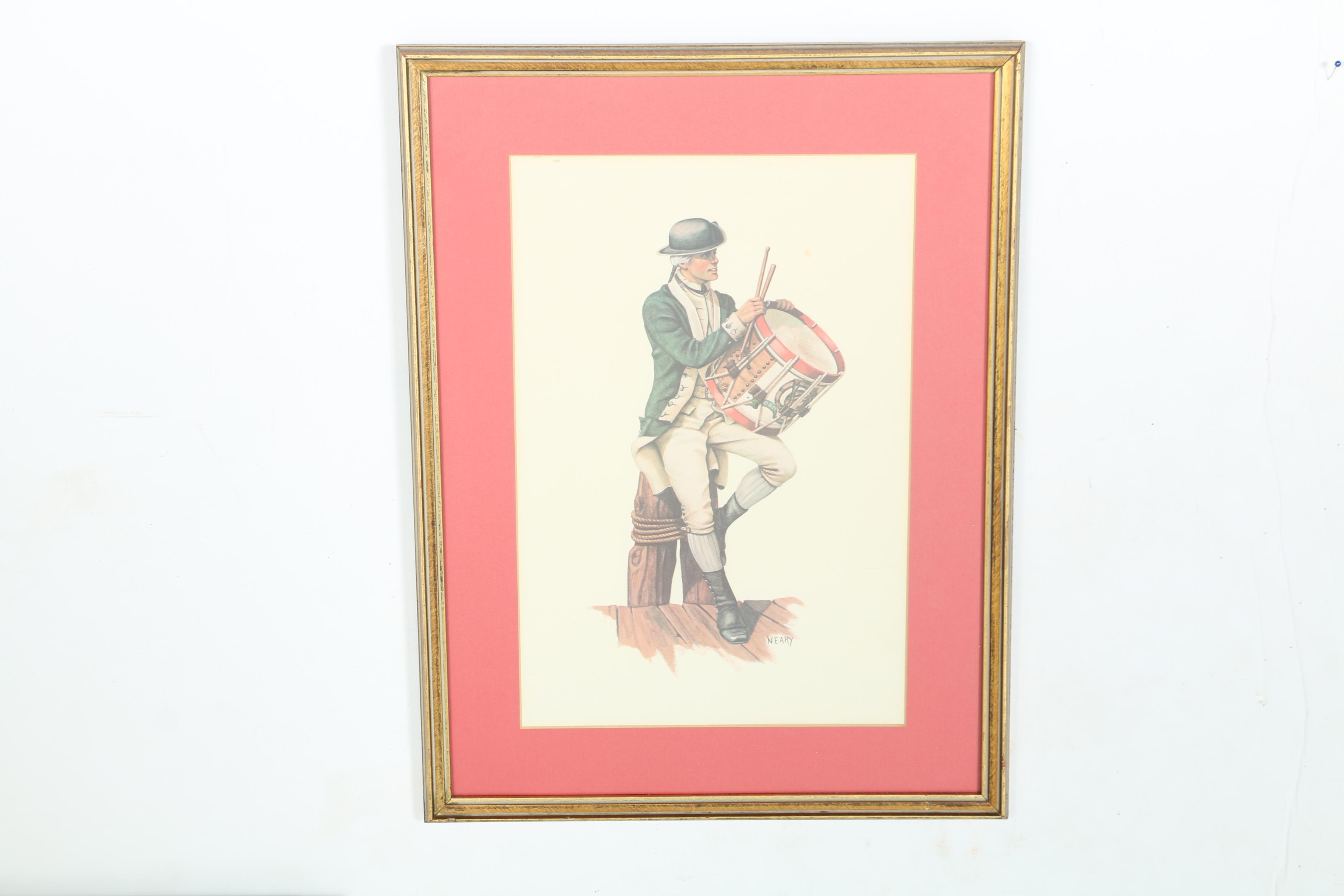Neary Offset Lithographs of Military Drummers