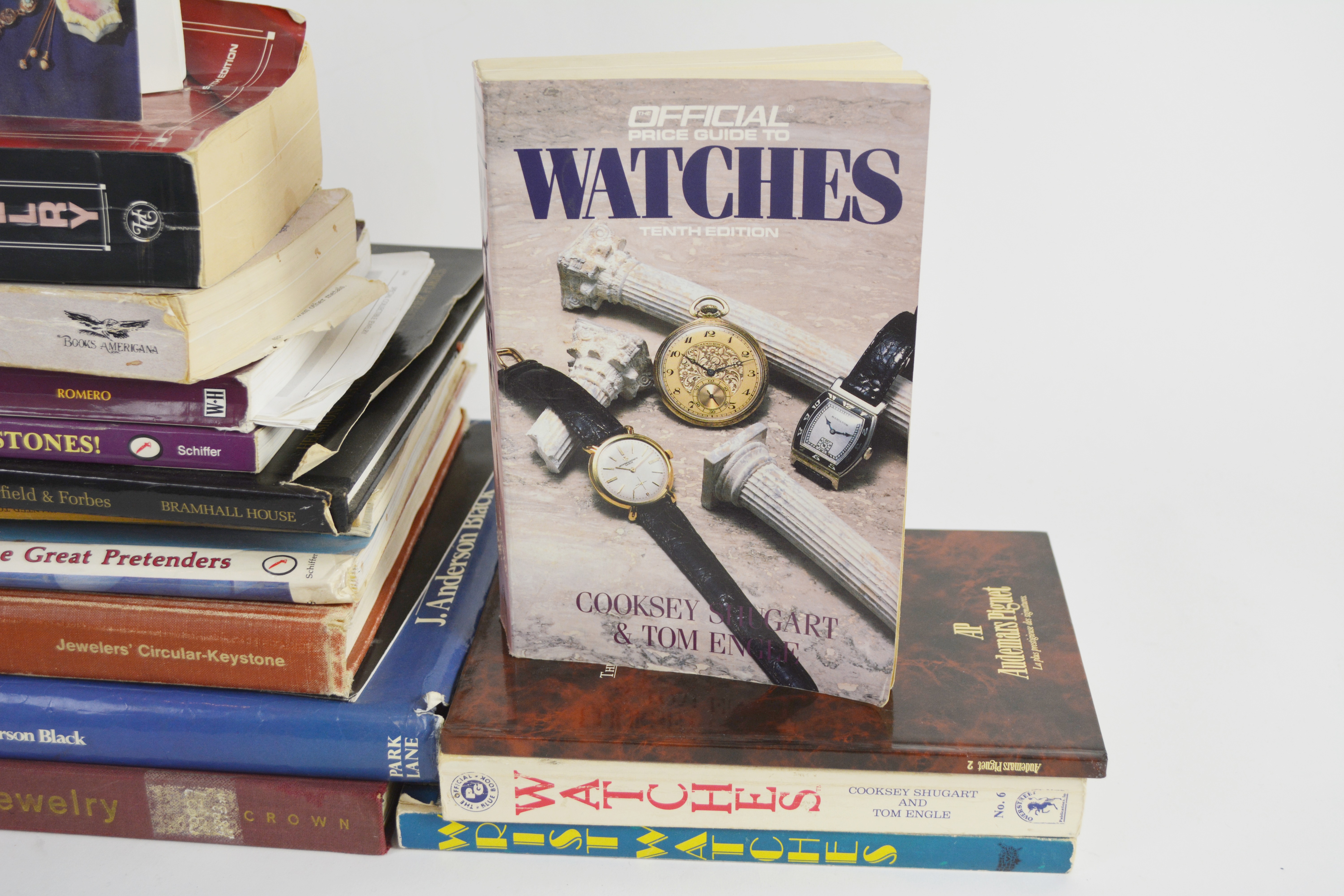 Sixteen Jewelry and Watch Collecting Hardcover and Softcover Books