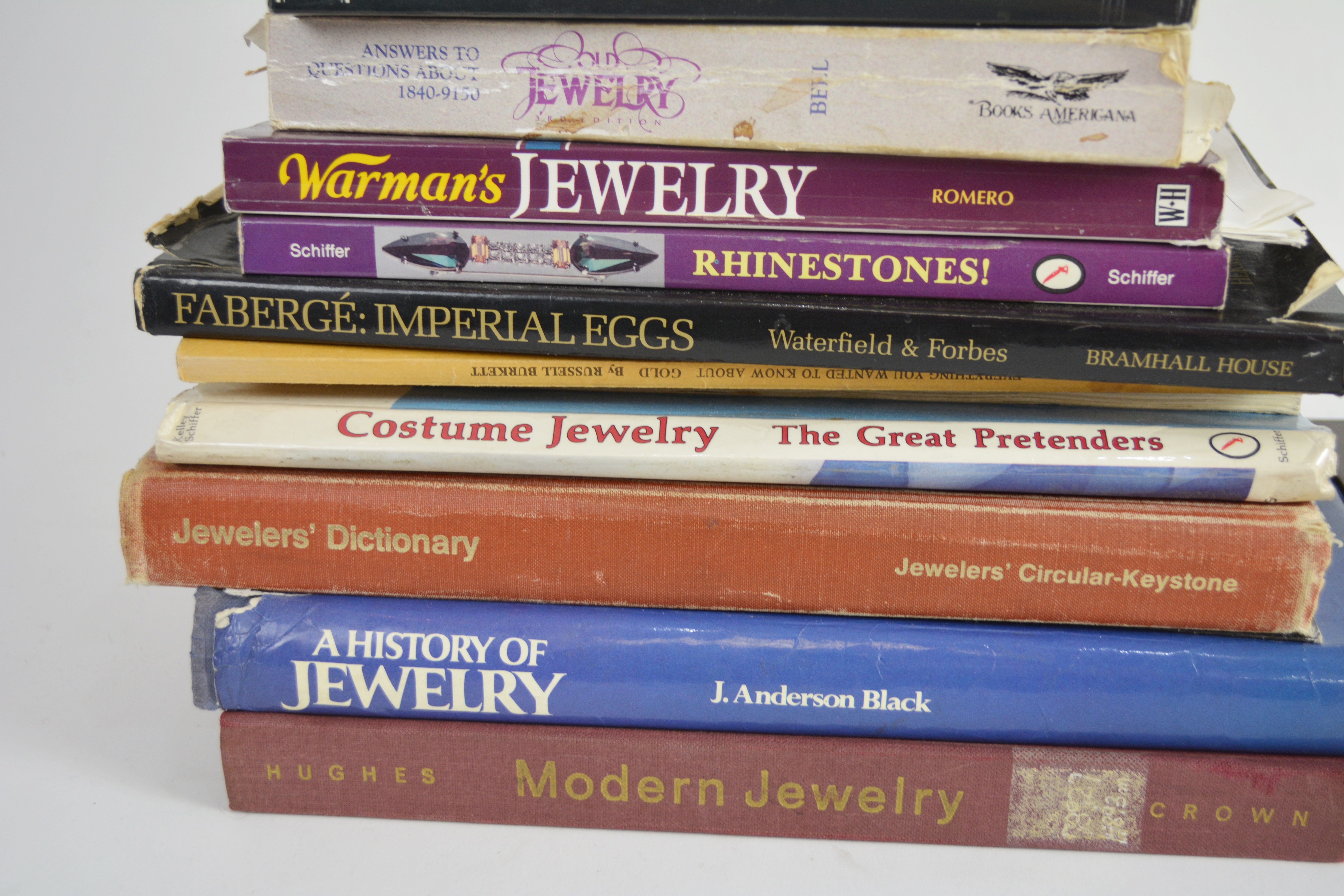 Sixteen Jewelry and Watch Collecting Hardcover and Softcover Books
