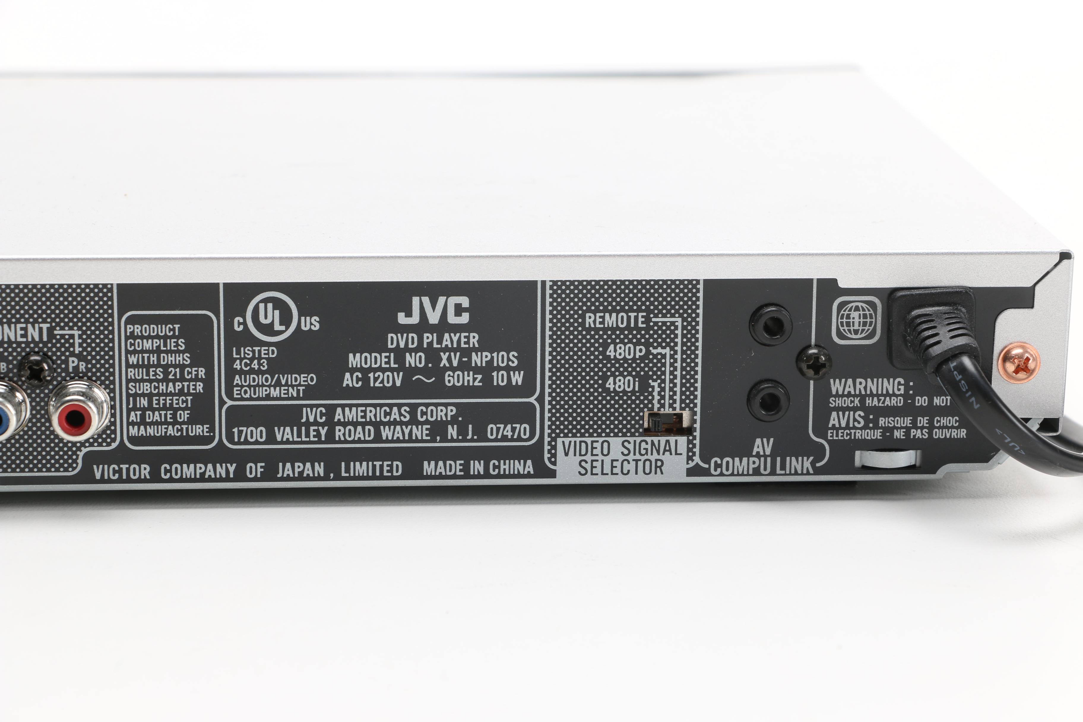 JVC Progressive Scan DVD Player