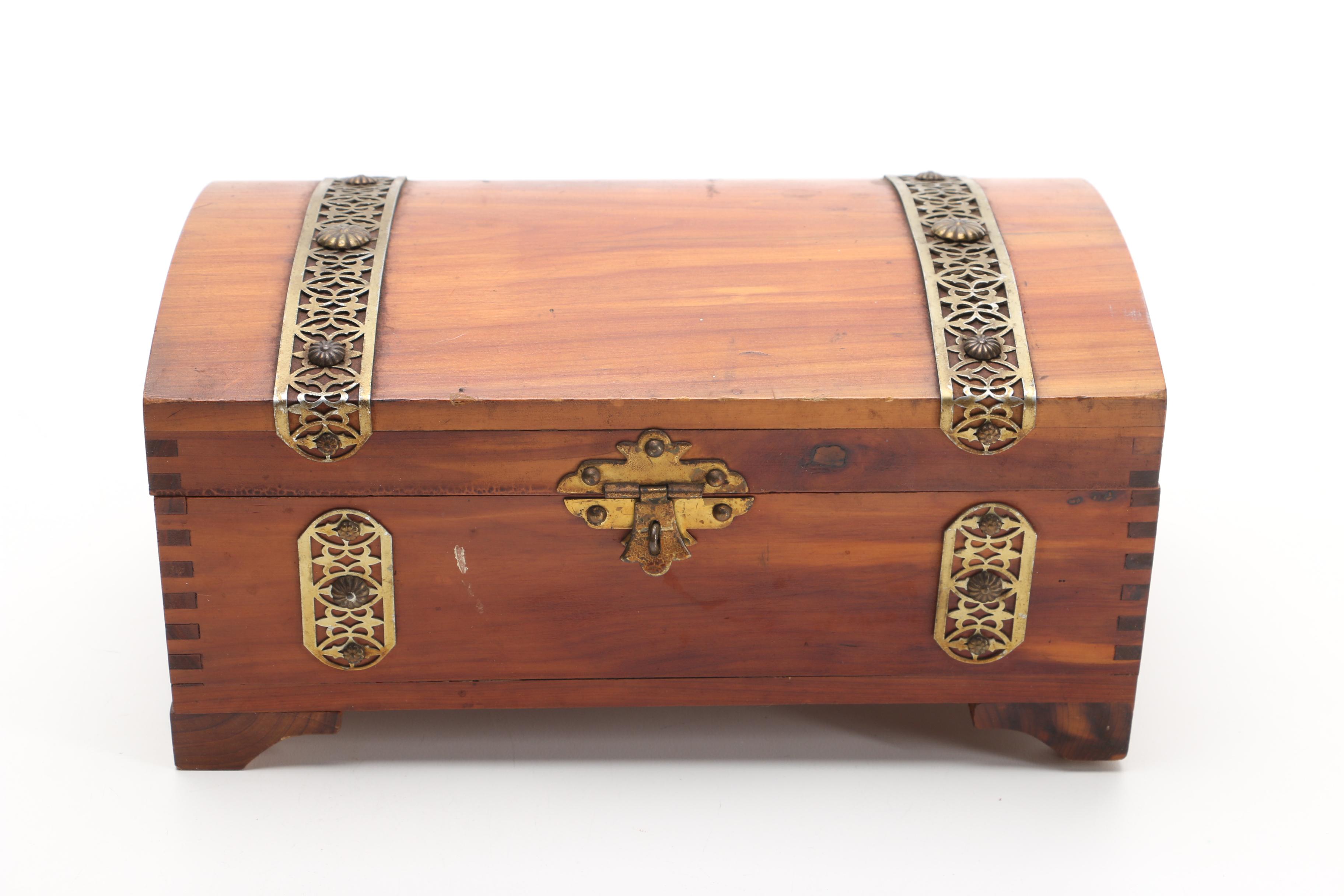 Southwest Inspired Carved Box, Cedar Chest Style Box and Fortunes Teas Box