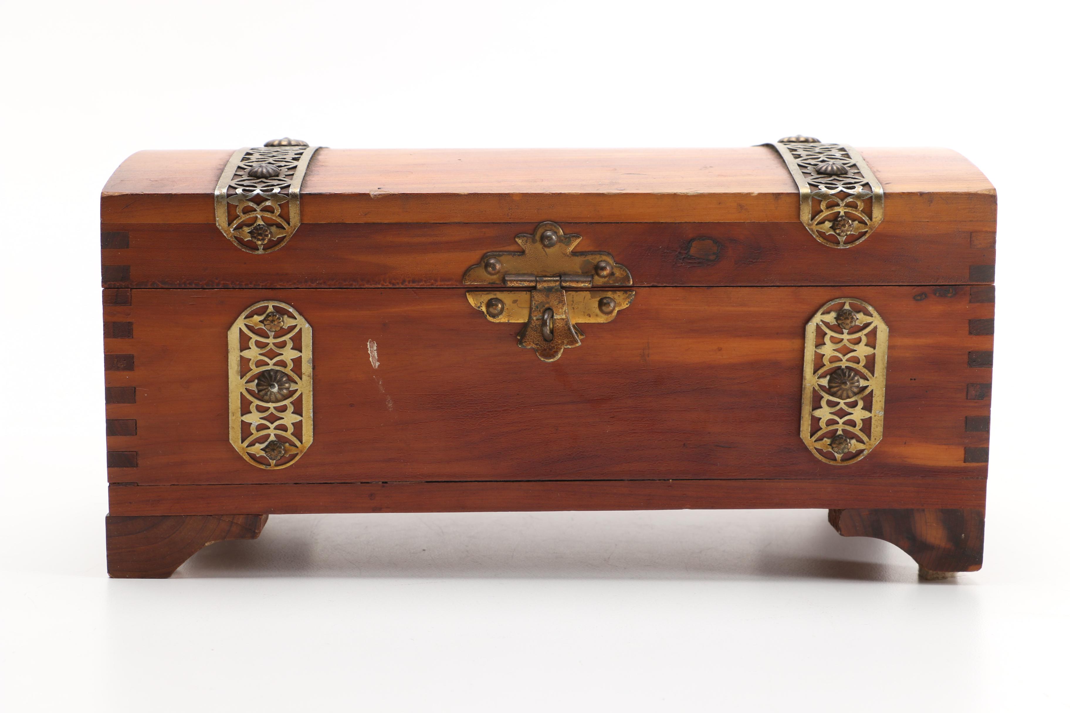 Southwest Inspired Carved Box, Cedar Chest Style Box and Fortunes Teas Box