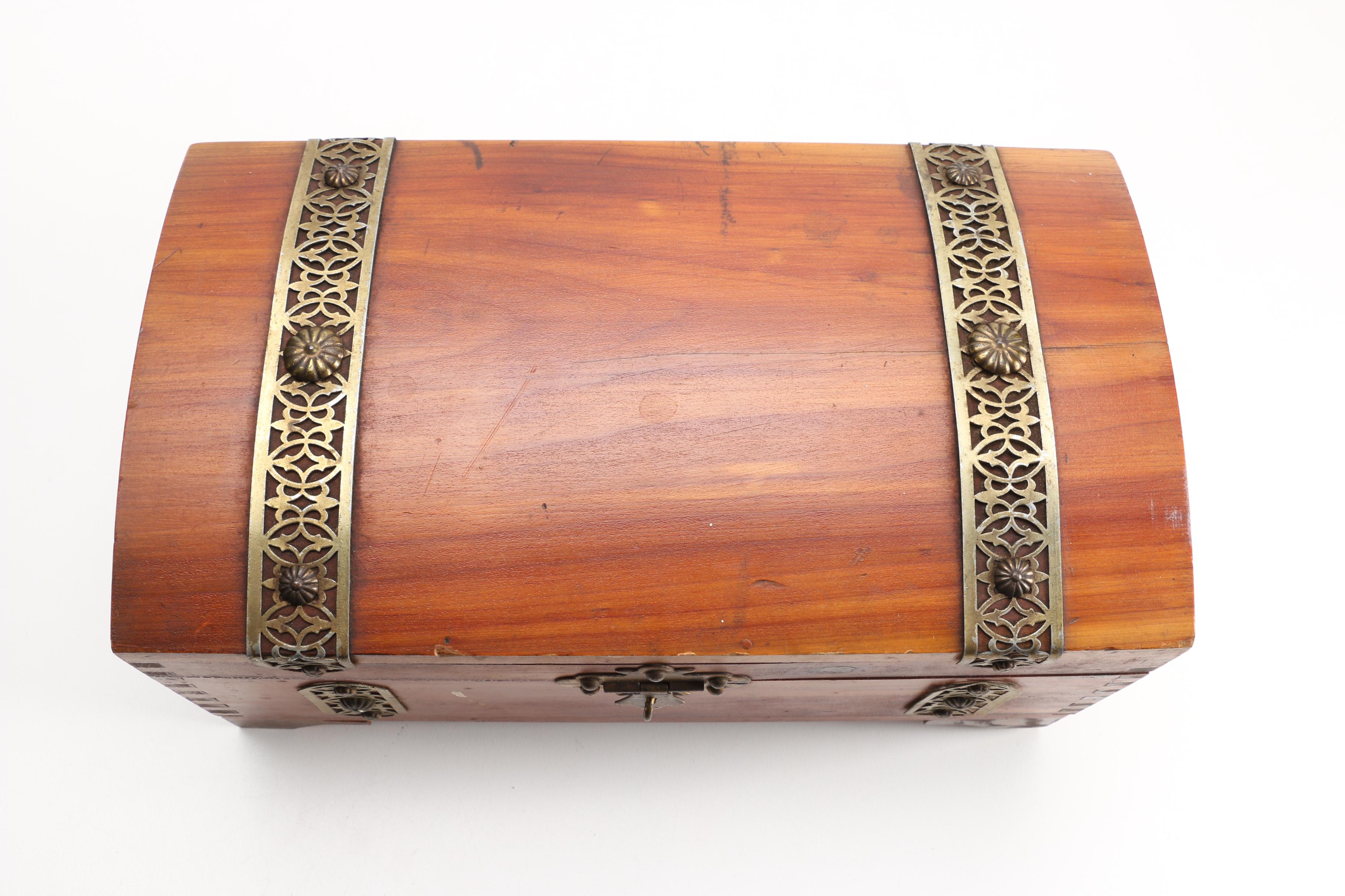 Southwest Inspired Carved Box, Cedar Chest Style Box and Fortunes Teas Box