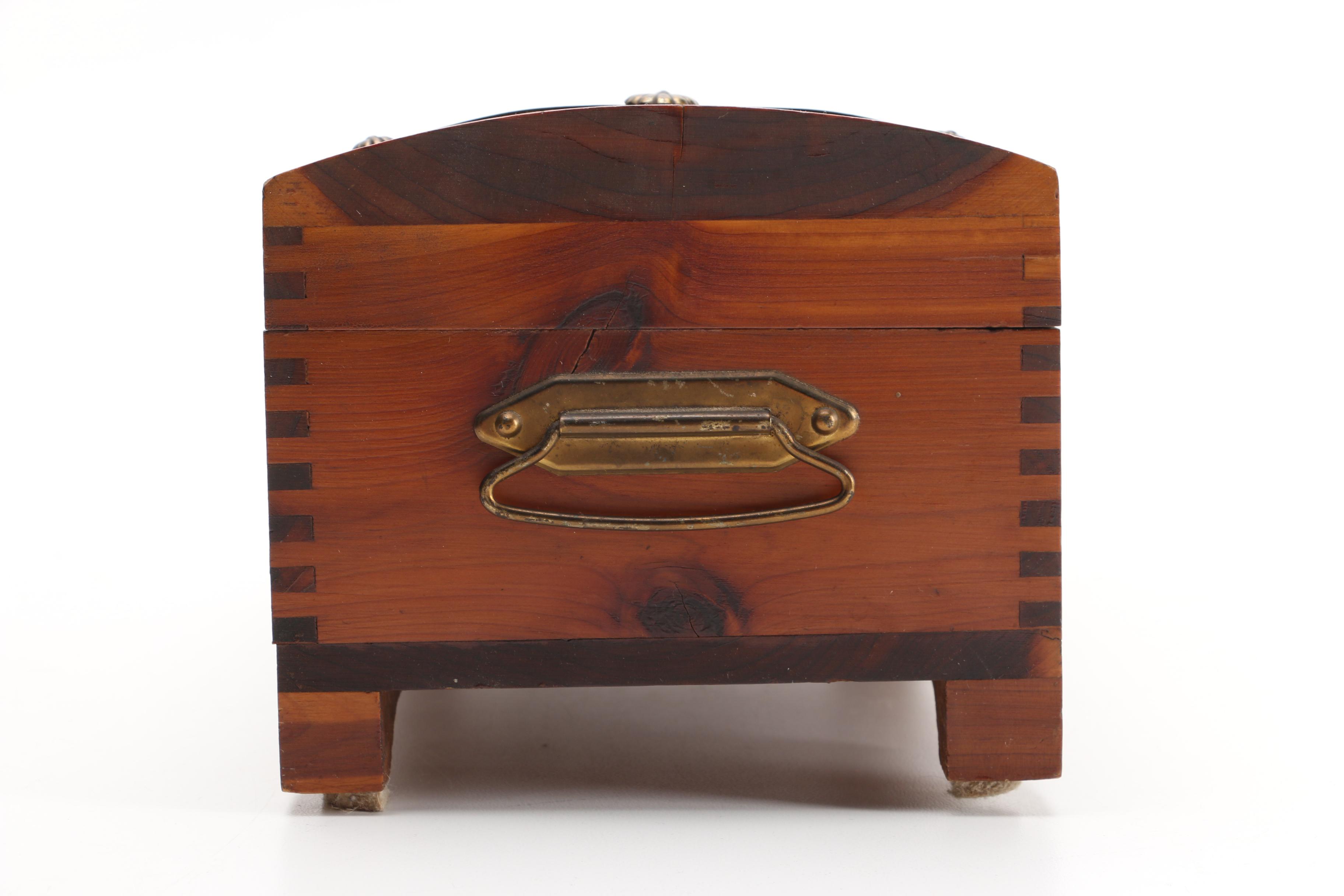 Southwest Inspired Carved Box, Cedar Chest Style Box and Fortunes Teas Box